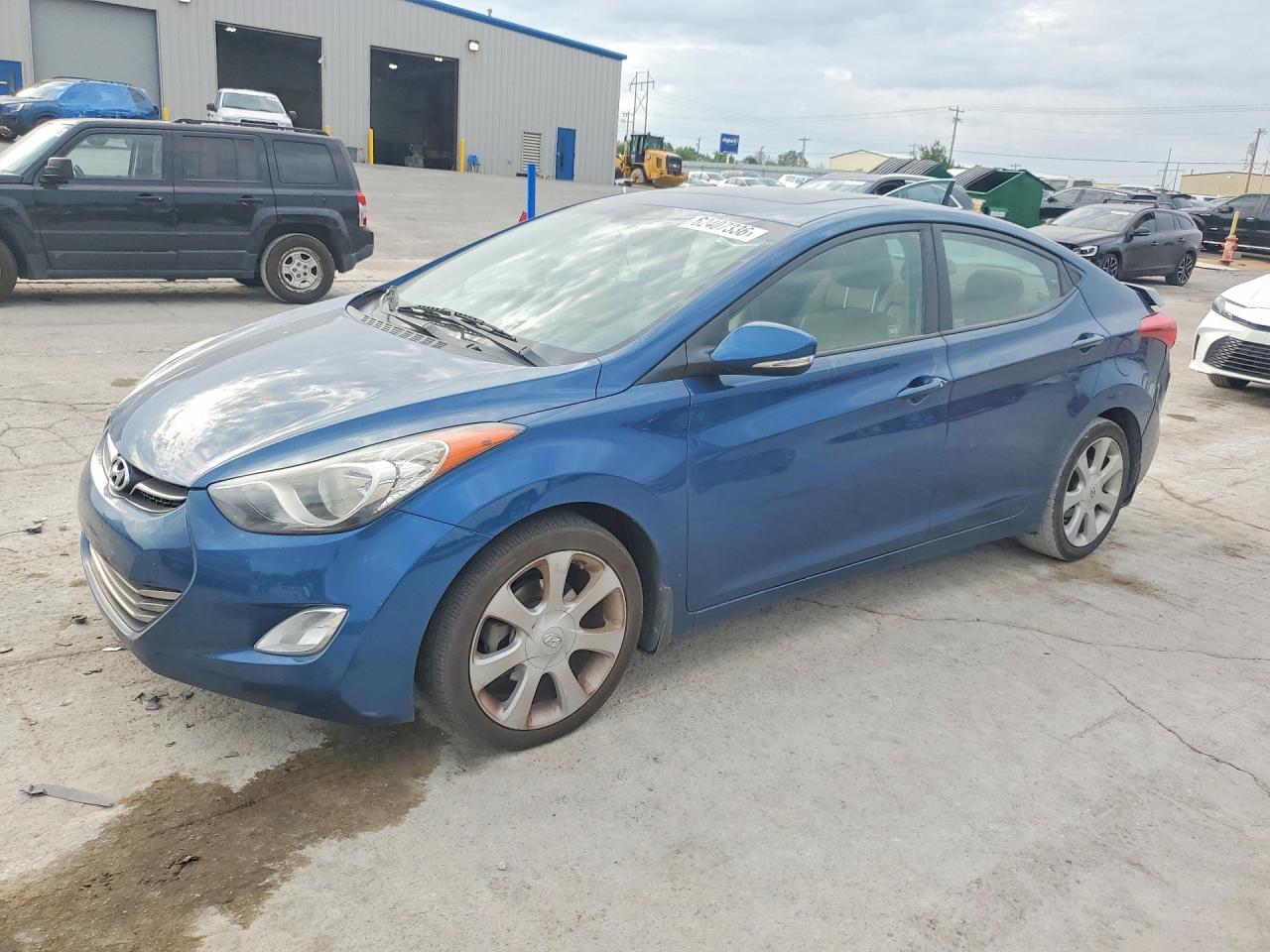 2013 Hyundai Elantra GLS, VIN KMHDH4AE9DU976381 — Rear end