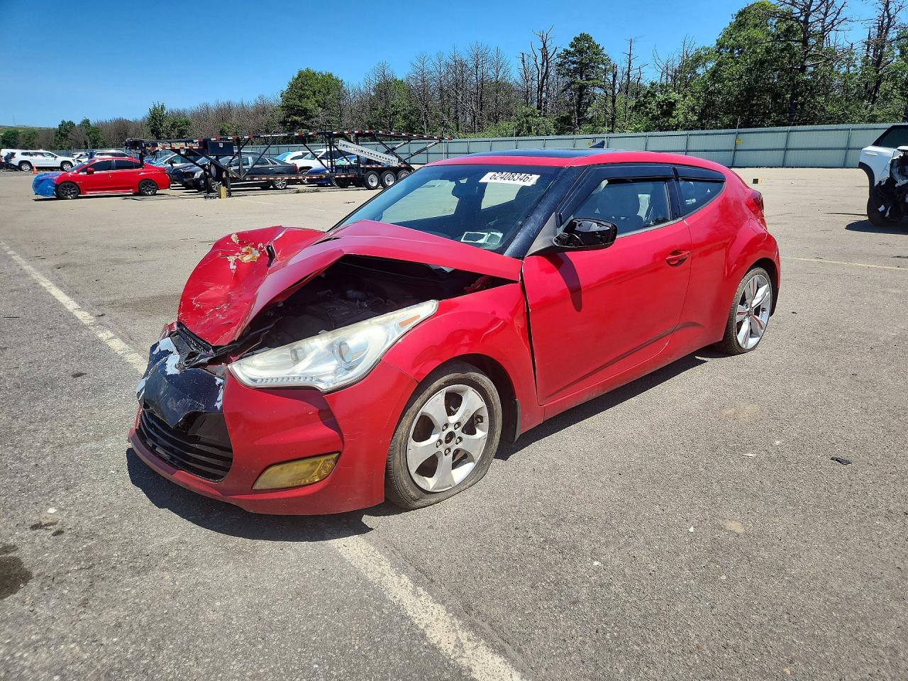 2012 Hyundai Veloster w/Black Int, VIN KMHTC6ADXCU050812 — Перед