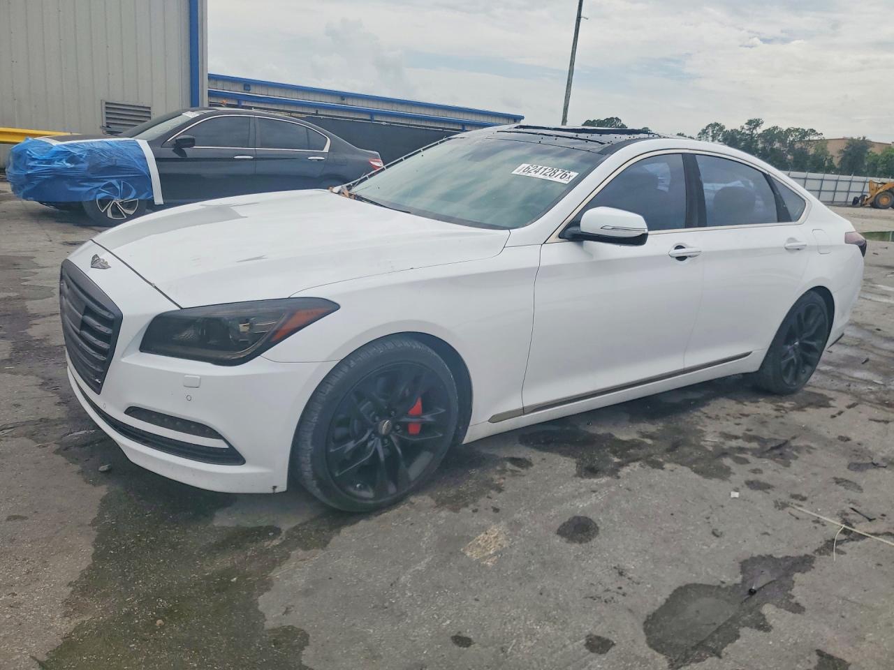 2017 Genesis G80 3.8L, VIN KMHGN4JE9HU207164 — Вандализм