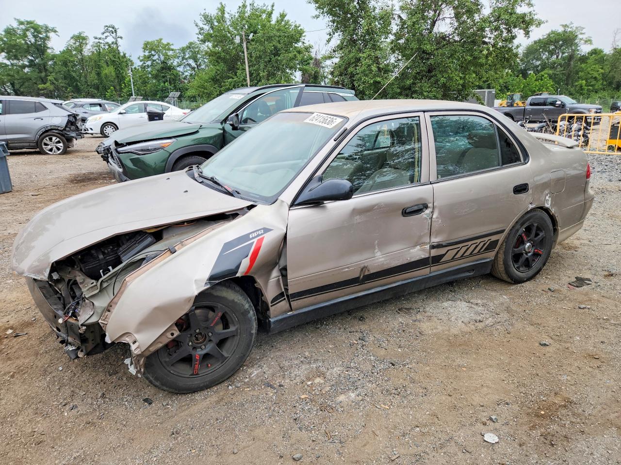 1998 Toyota Corolla CE, VIN 2T1BR12E9WC091295 — Front end