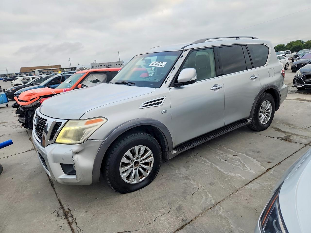2017 Nissan Armada SL, VIN JN8AY2ND7H9006295 — Front end