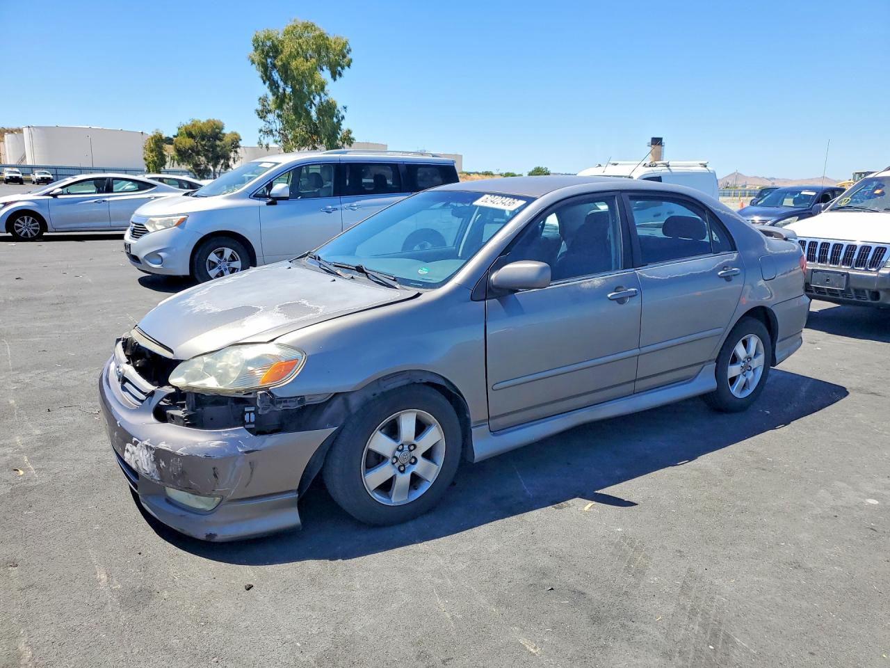 2003 Toyota Corolla CE, VIN 1NXBR32E53Z170856 — Front end