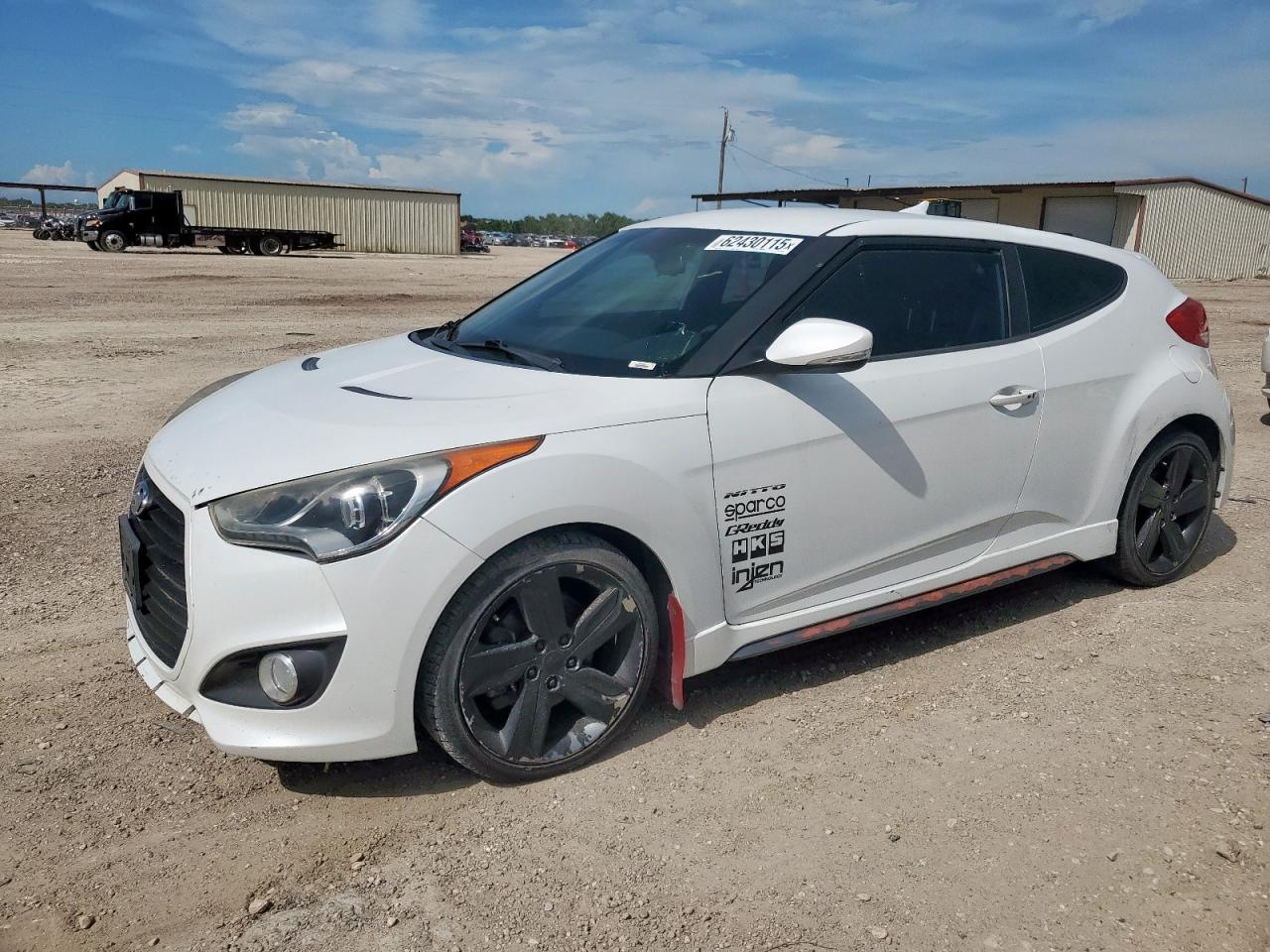 2013 Hyundai Veloster Turbo, VIN KMHTC6AE0DU169818 — Front end