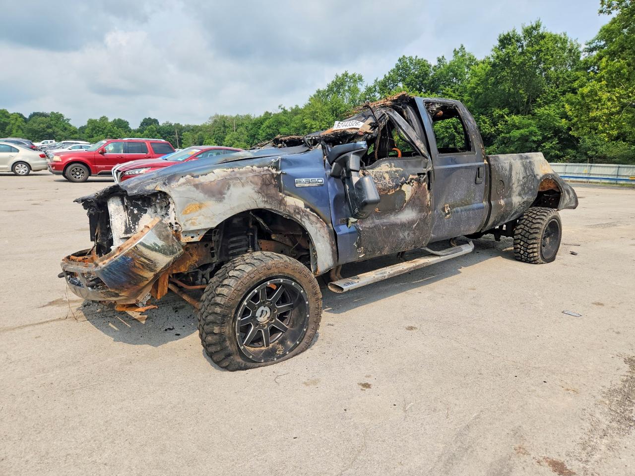 2005 Ford F-350 XL, VIN 1FTWW31P15ED39057 — Burn
