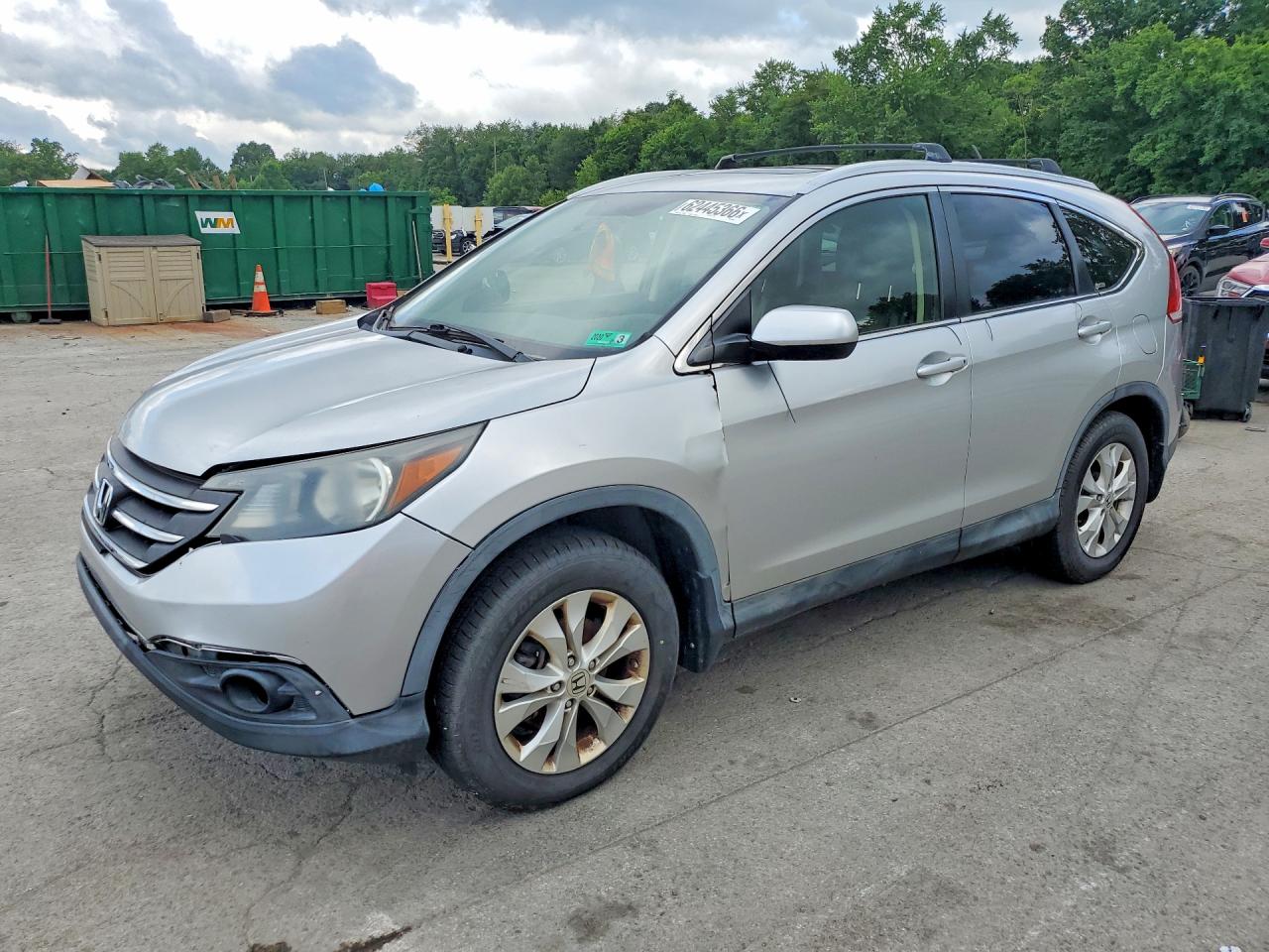 2012 Honda CR-V EX-L, VIN JHLRM4H75CC010629 — Бок