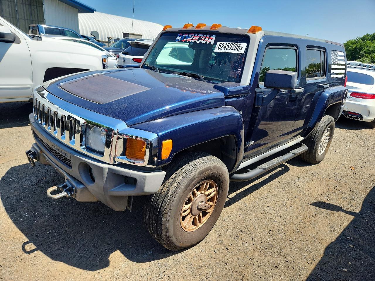 2007 Hummer H3 SUV, VIN 5GTDN13E378172303 — Minor dents and scratches