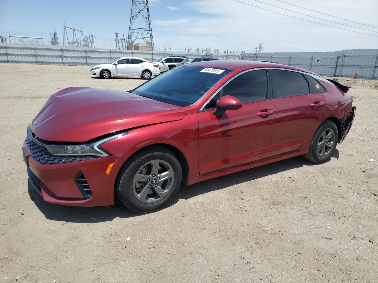 2021 Kia K5 LX, VIN 5XXG24J20MG081618 — Rear end