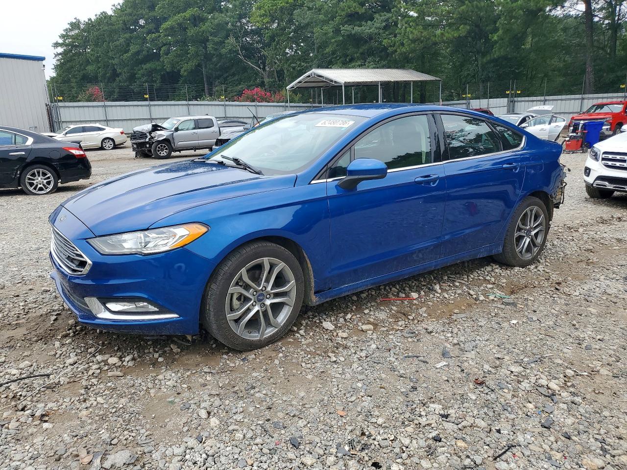2017 Ford Fusion S, VIN 3FA6P0G77HR327926 — Rear end
