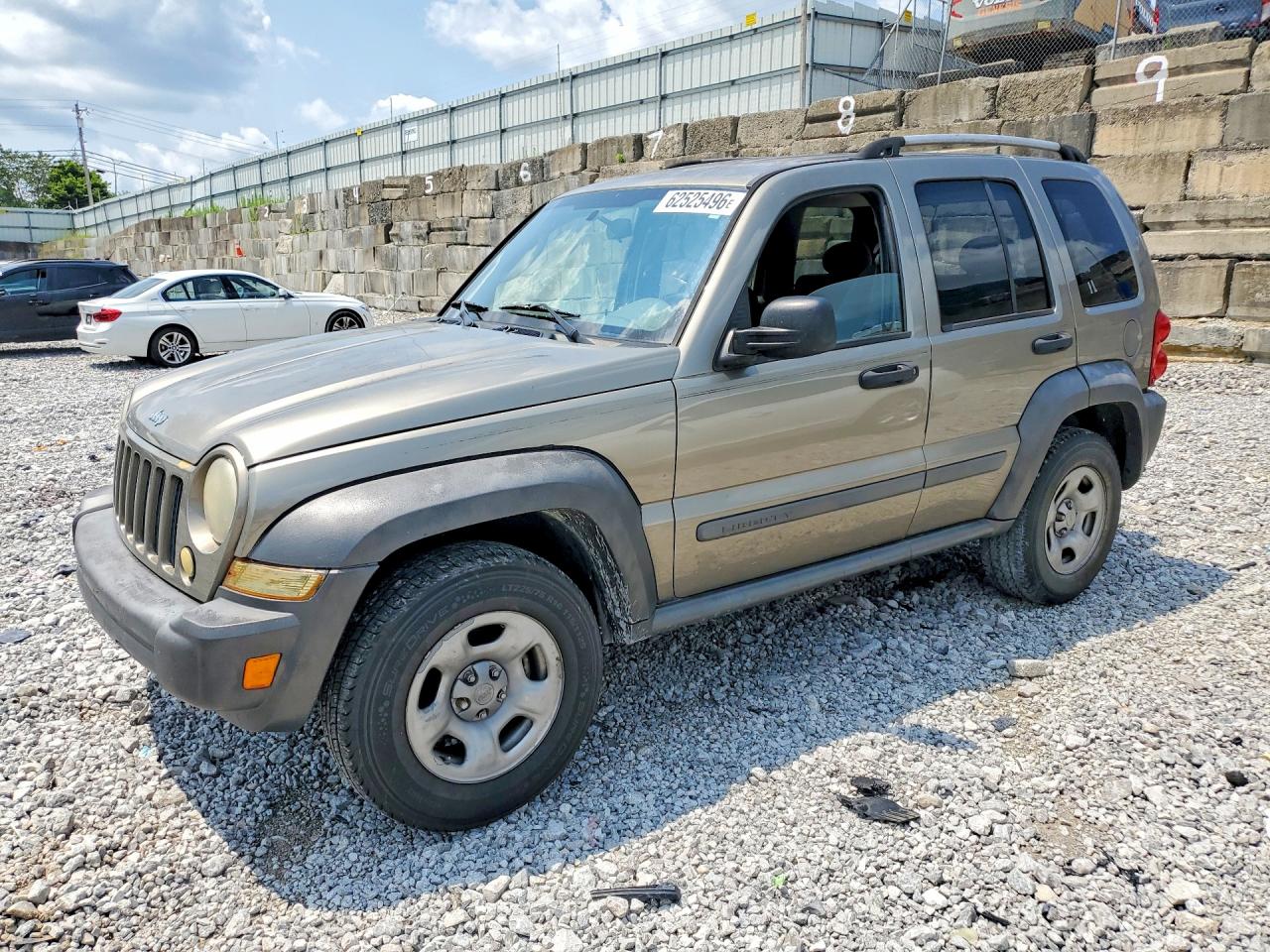 2007 Jeep Liberty Sport, VIN 1J4GK48K37W711666 — Зад