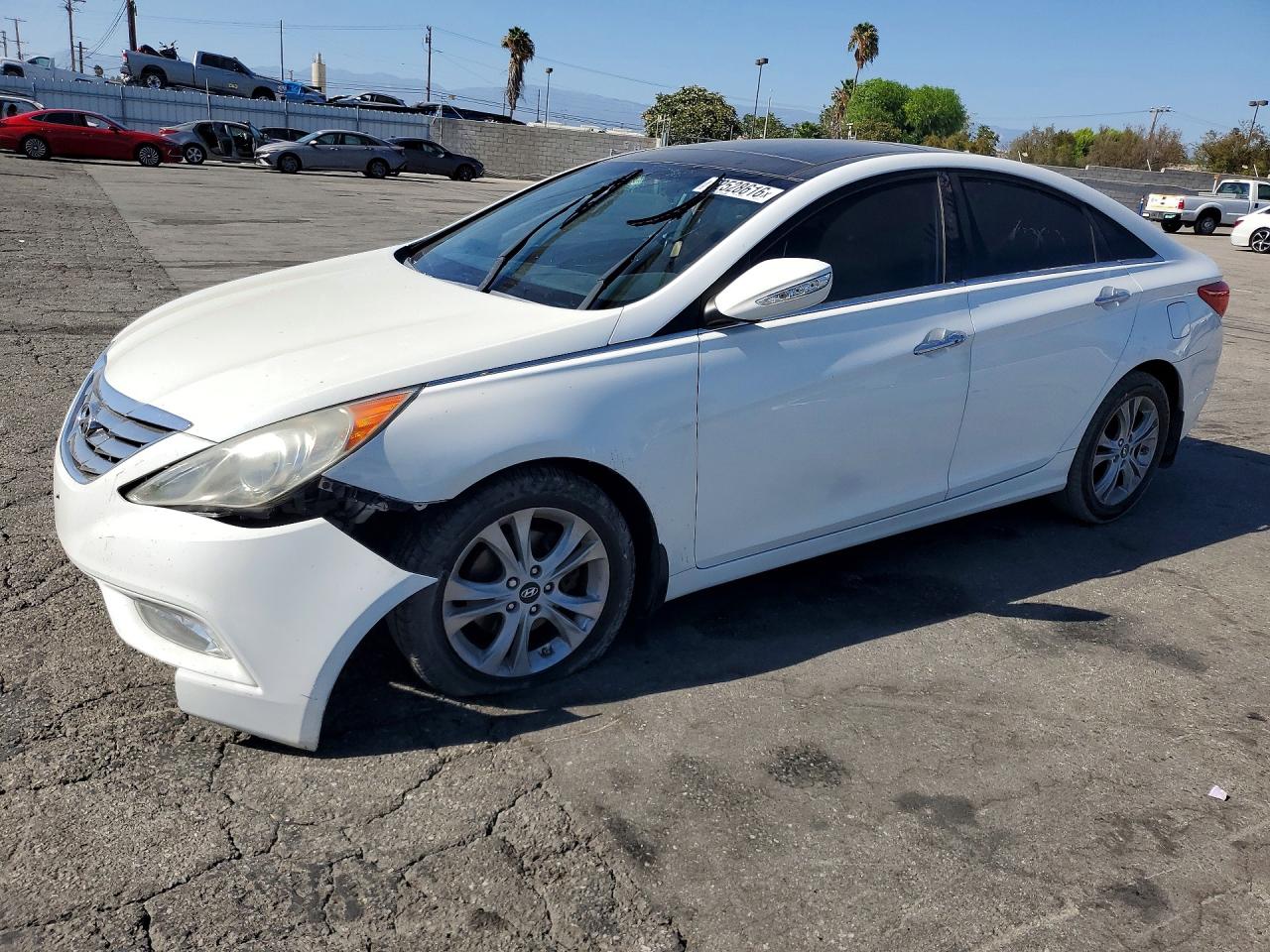 2012 Hyundai Sonata Limited, VIN 5NPEC4AC4CH462131 — Front end