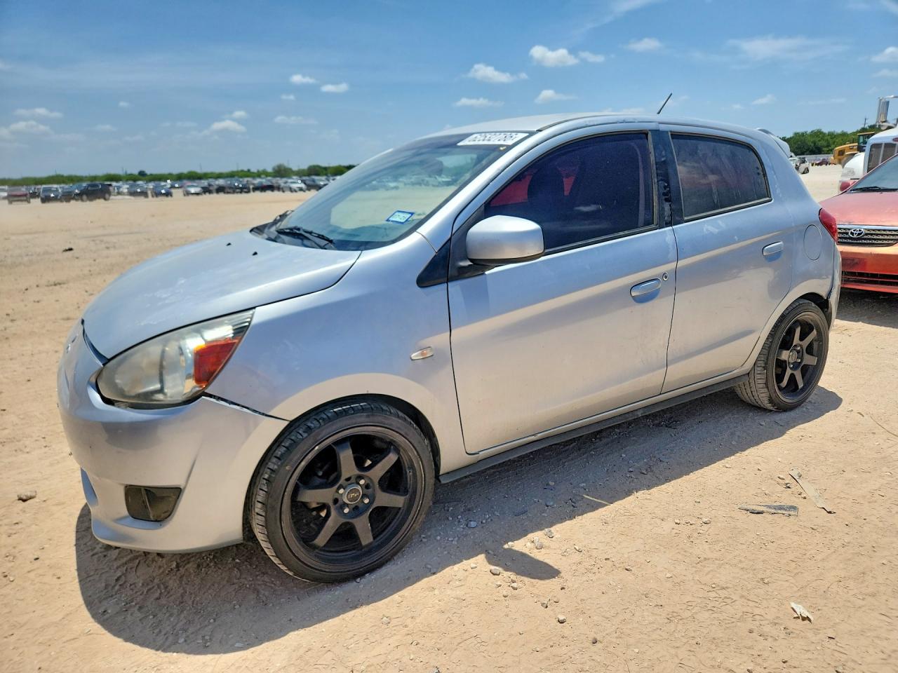 2015 Mitsubishi Mirage DE, VIN ML32A3HJ8FH000538 — Front end
