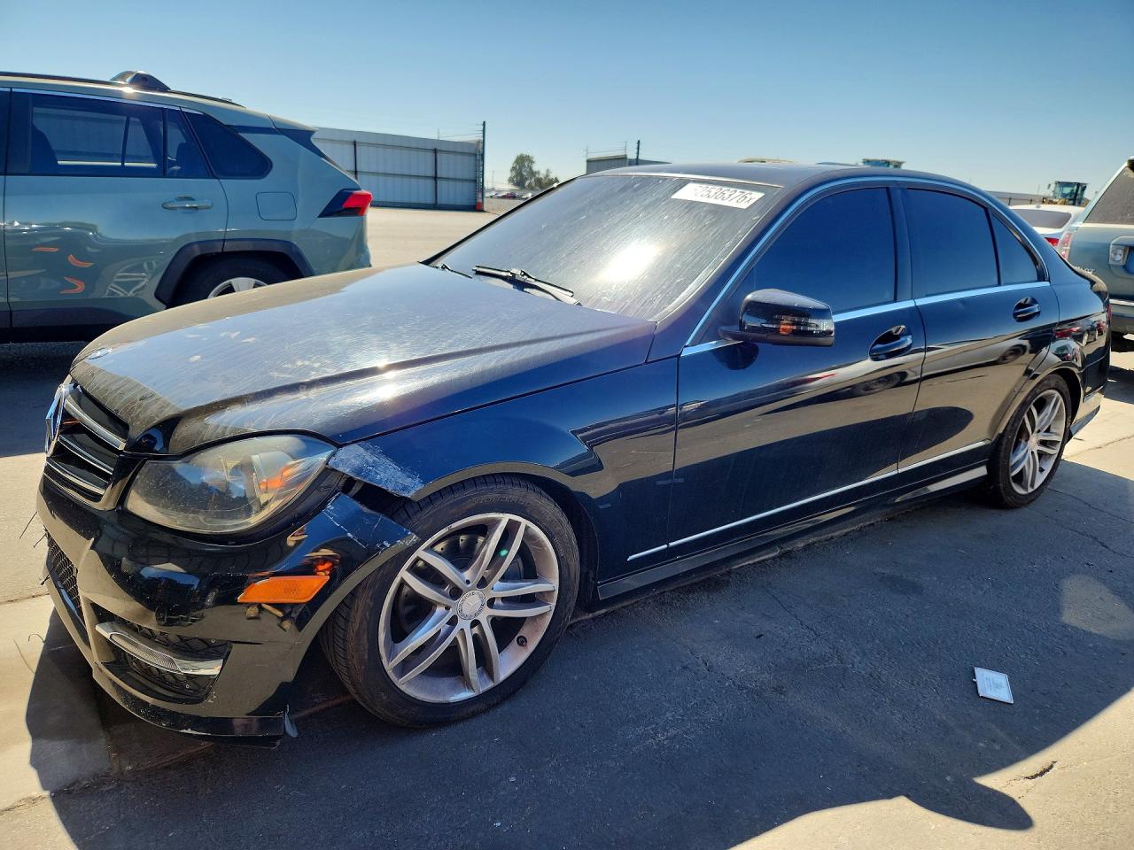 2014 Mercedes-Benz C 250 Luxury, VIN WDDGF4HB4EA921025 — Prior damage history