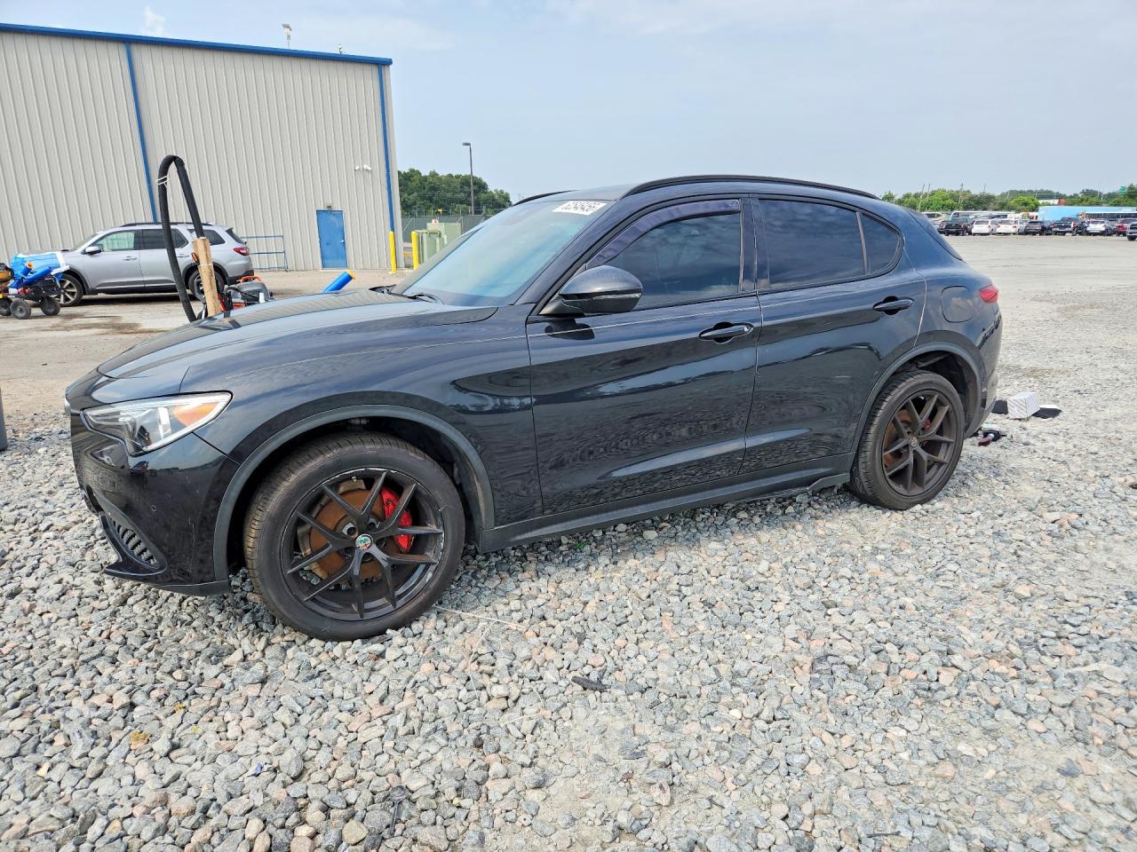 2018 Alfa Romeo Stelvio Ti Sport, VIN ZASFAKNN4J7C00385 — Front end