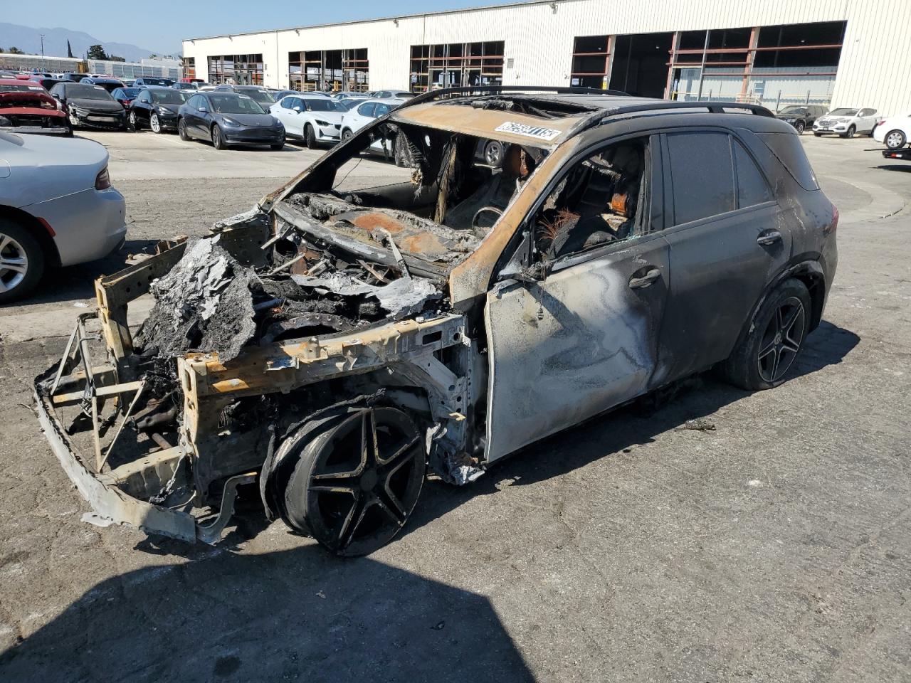 2023 Mercedes-Benz GLE 350, VIN 4JGFB4JB8PA943636 — Engine fire