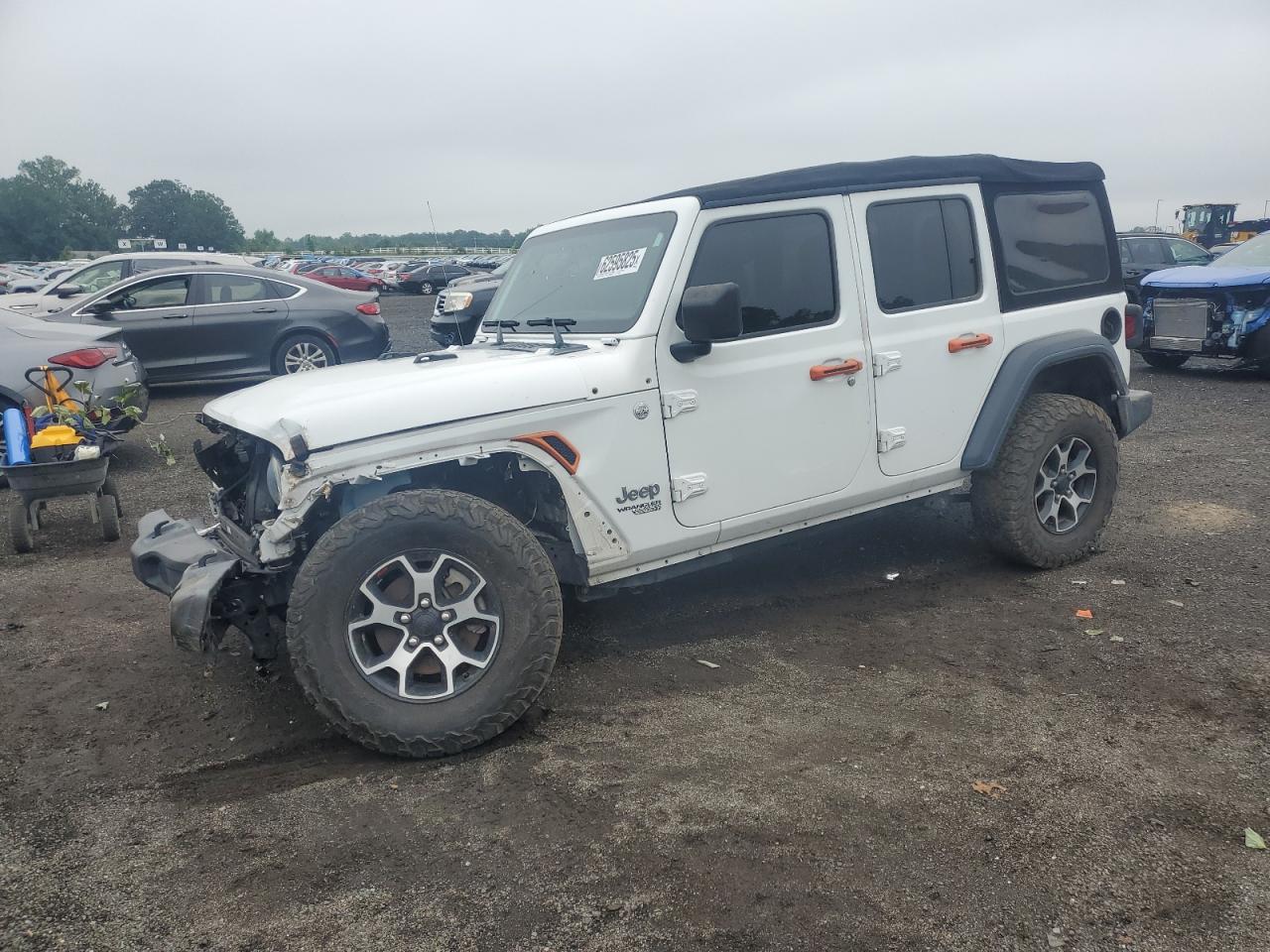 2018 Jeep Wrangler Unlimited Sport S, VIN 1C4HJXDG4JW164009 — Front end