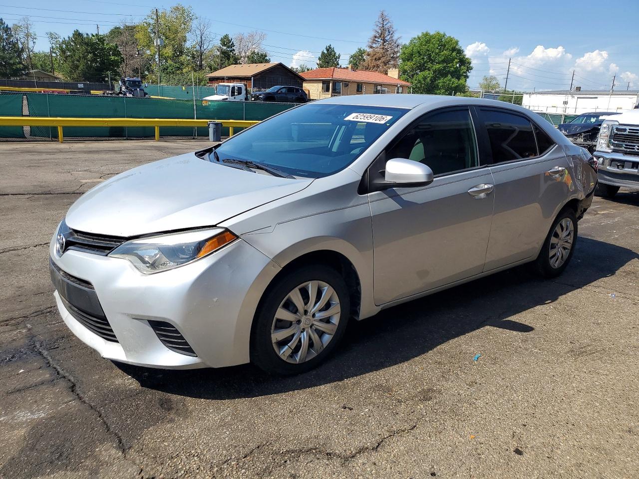 2014 Toyota Corolla S Plus, VIN 2T1BURHE4EC029418 — Rear end