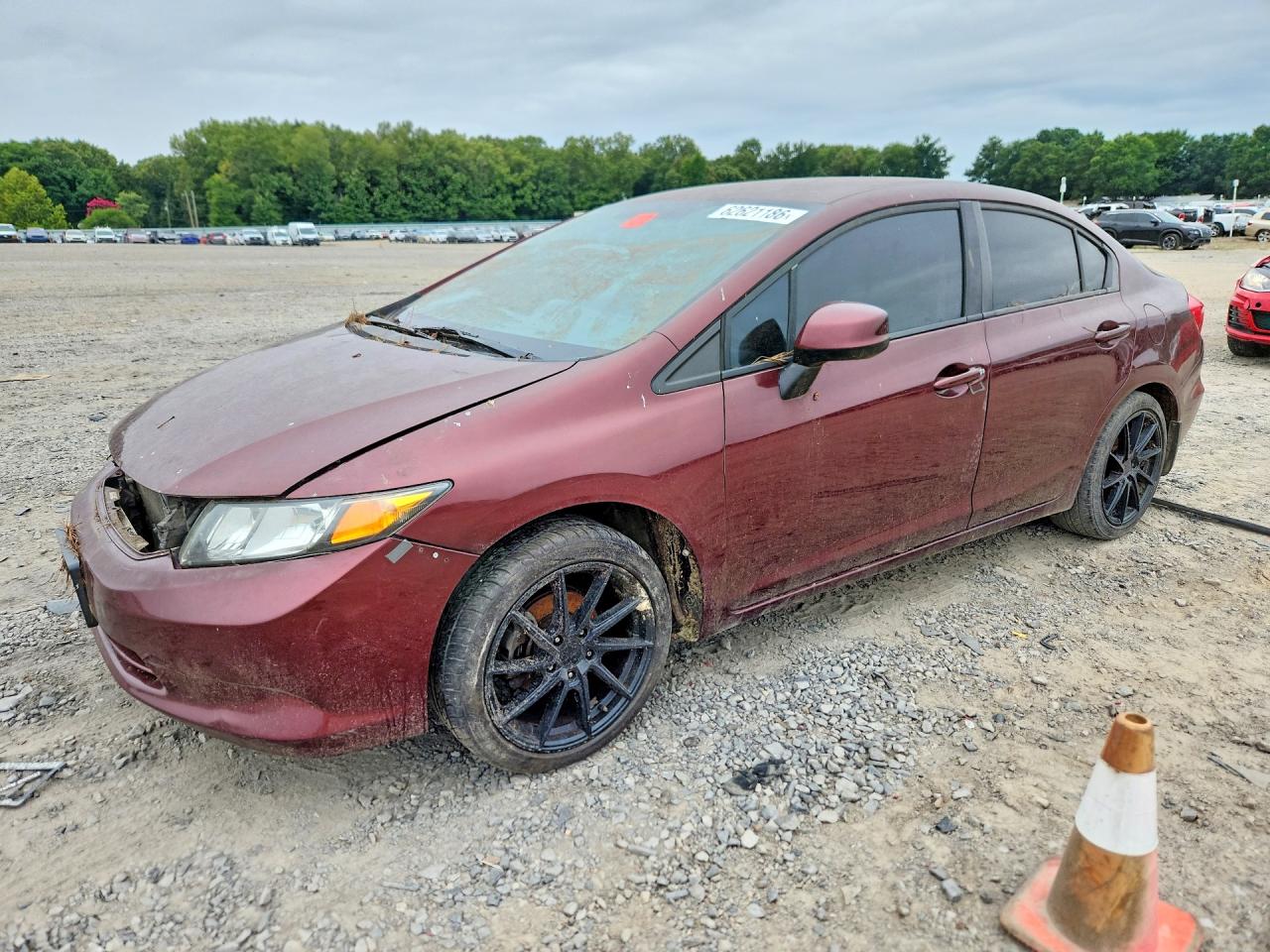 2012 Honda Civic LX, VIN 19XFB2F50CE366121 — Stripped