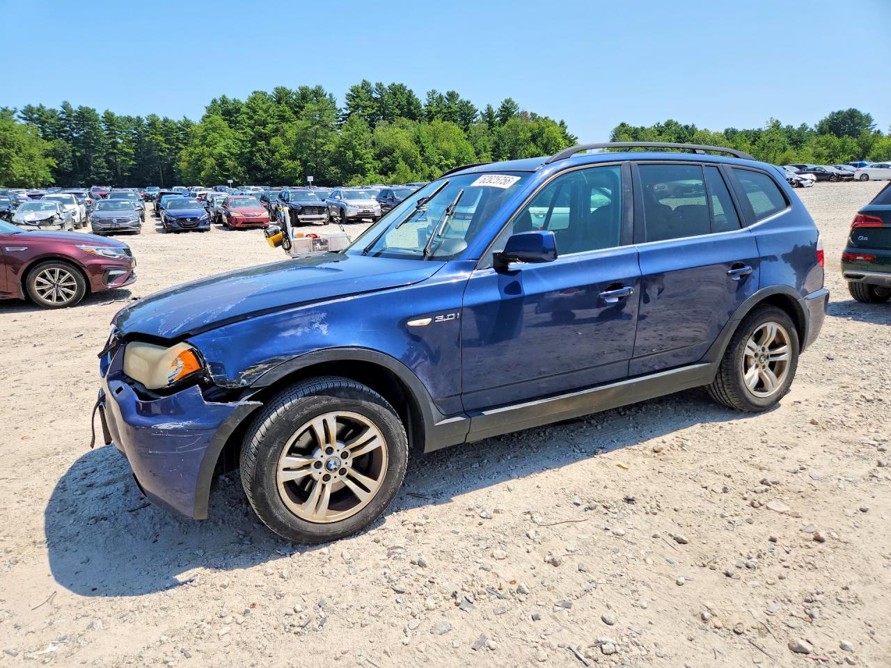 2006 BMW X3 3.0i, VIN WBXPA93476WD27439 — Перед