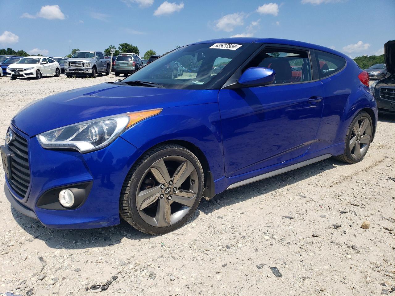 2014 Hyundai Veloster Turbo, VIN KMHTC6AE5EU201048 — Днище