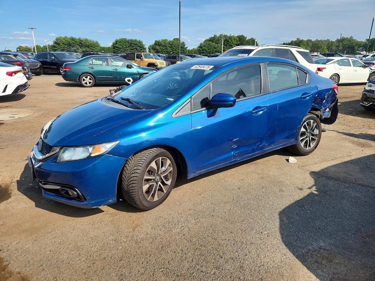 2014 Honda Civic EX, VIN 19XFB2F86EE250922 — Rear end