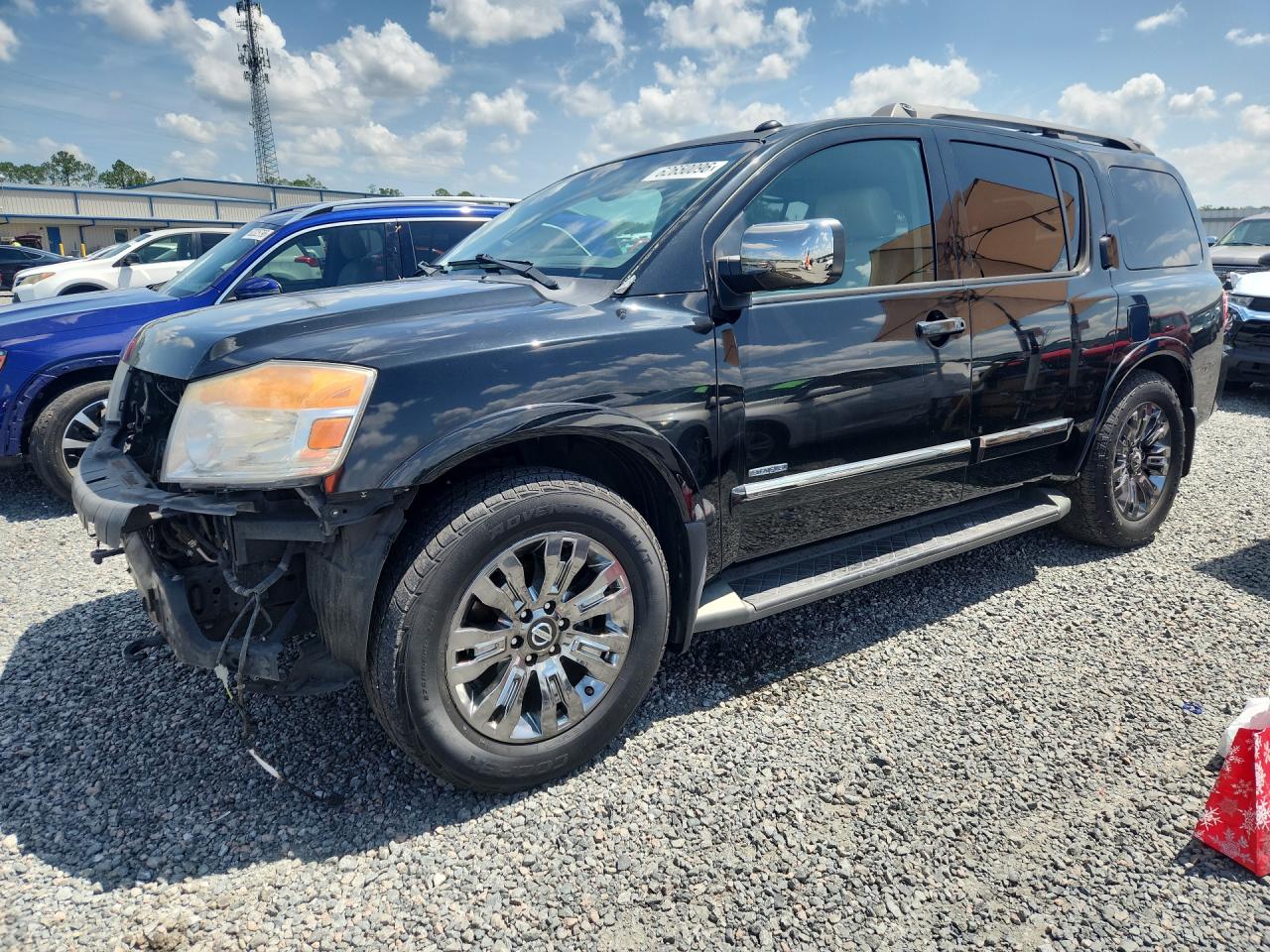 2015 Nissan Armada Platinum, VIN 5N1BA0NF1FN609222 — Front end