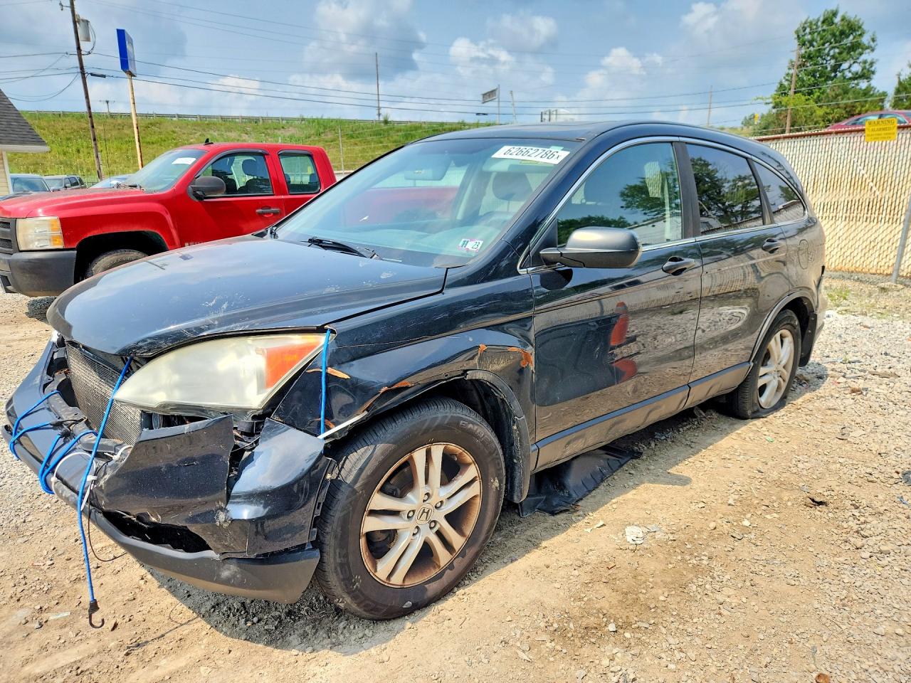 2011 Honda CR-V EX, VIN 5J6RE4H51BL119266 — Front end