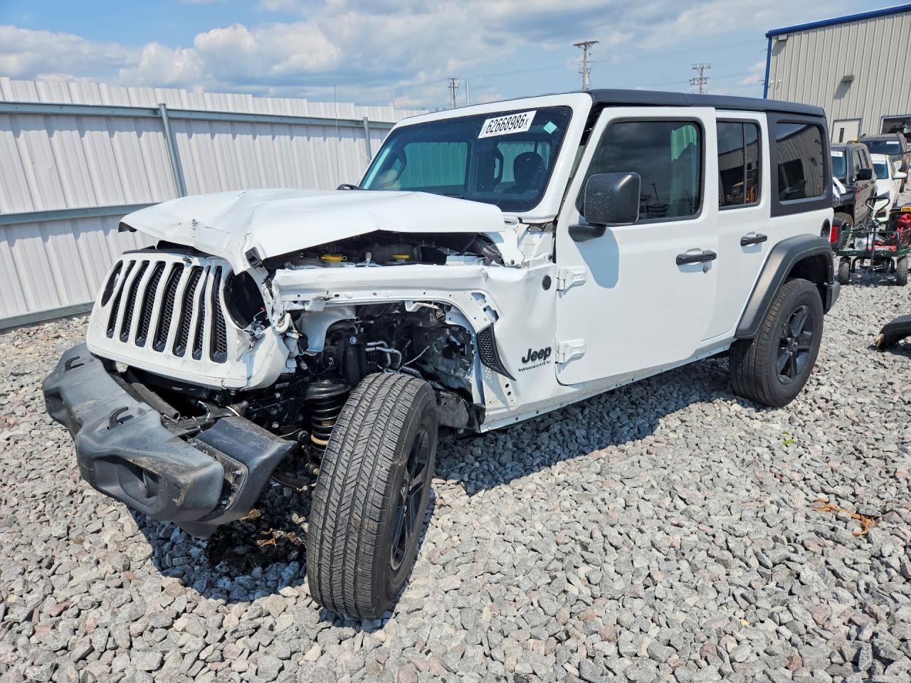 2023 Jeep Wrangler Sport Altitude, VIN 1C4HJXDG8PW578399 — Front end