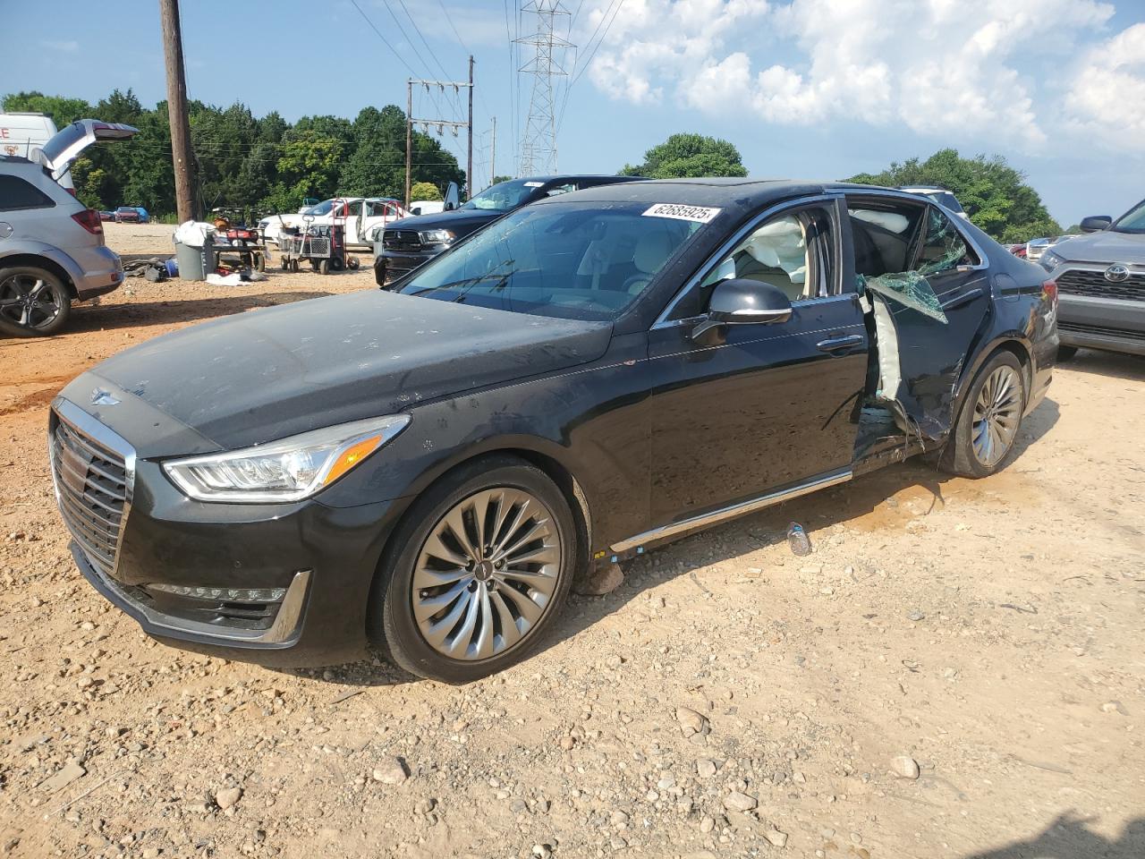 2019 Genesis G90 Premium, VIN KMHG34JA1KU049994 — Side