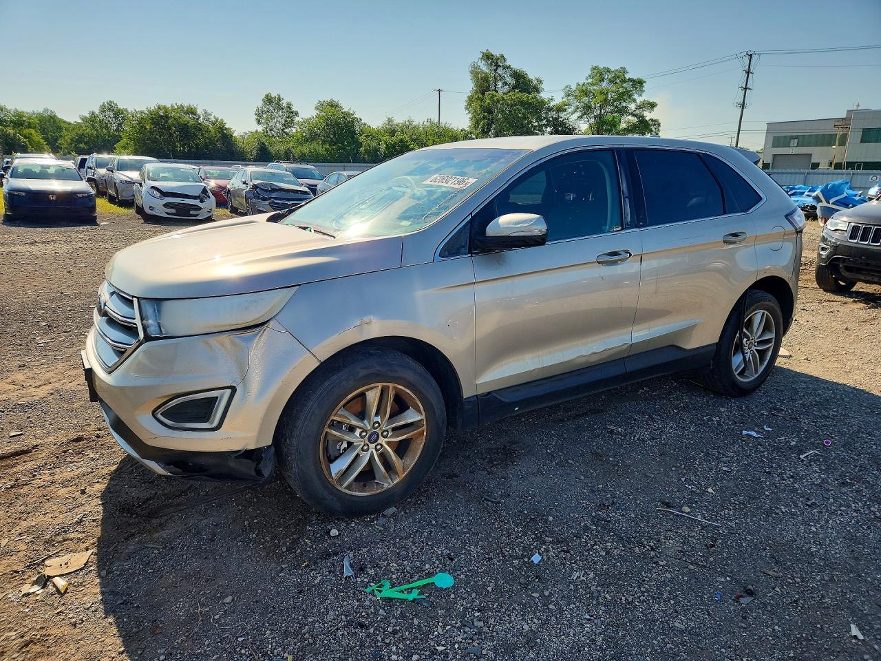 2017 Ford Edge SEL, VIN 2FMPK4J89HBC08050 — Пожар