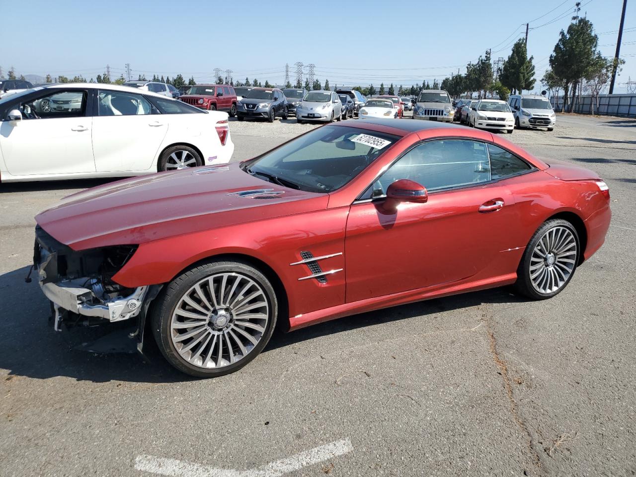 2016 Mercedes-Benz SL 550, VIN WDDJK7DA0GF038187 — Front end