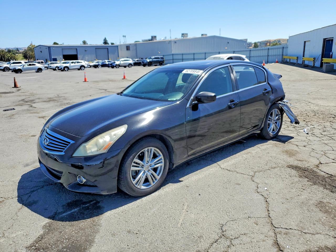 2011 Infiniti G25 Journey, VIN JN1DV6AP2BM600695 — Rear end