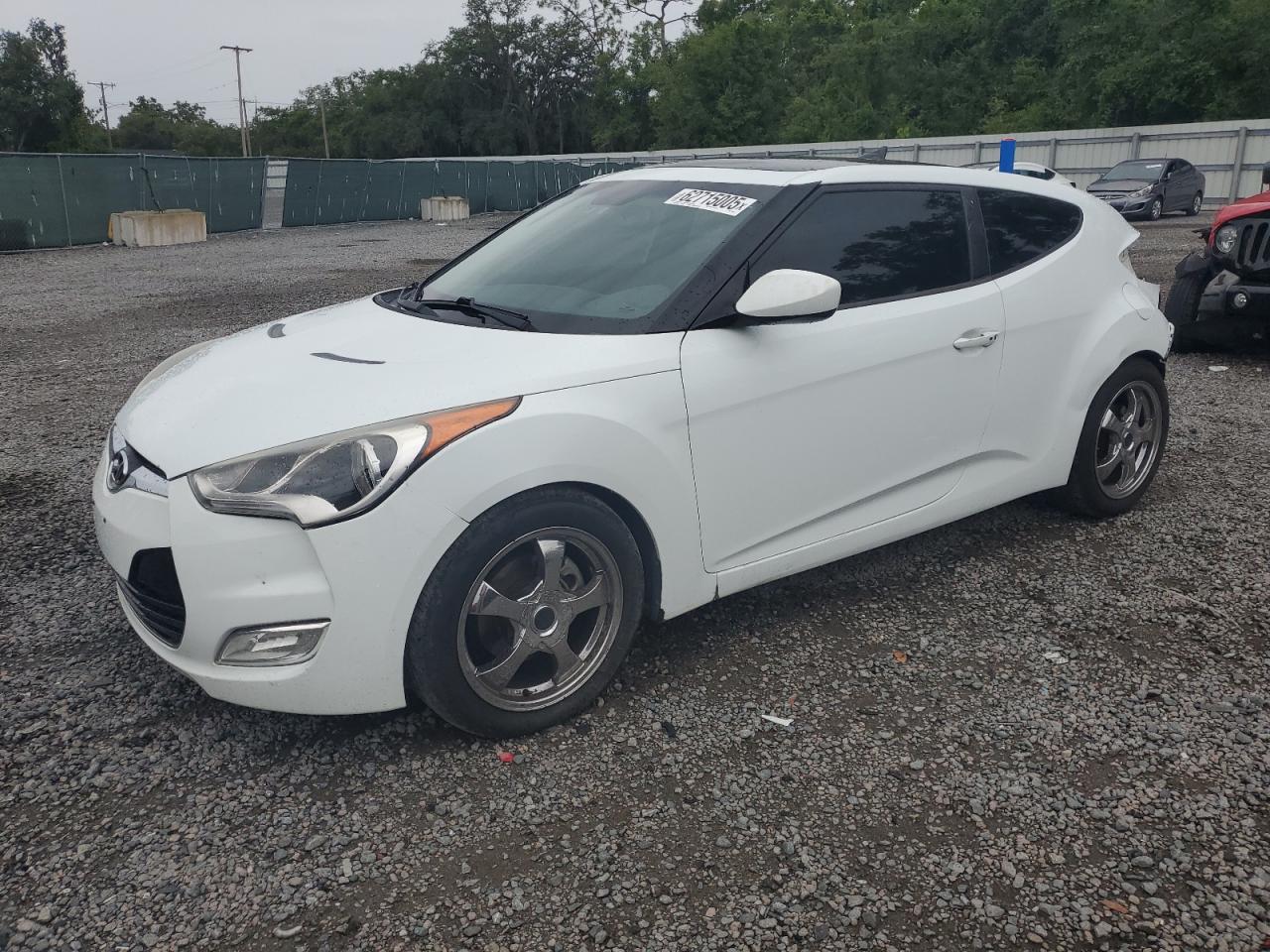 2012 Hyundai Veloster w/Black Int, VIN KMHTC6AD1CU030478 — Rear end