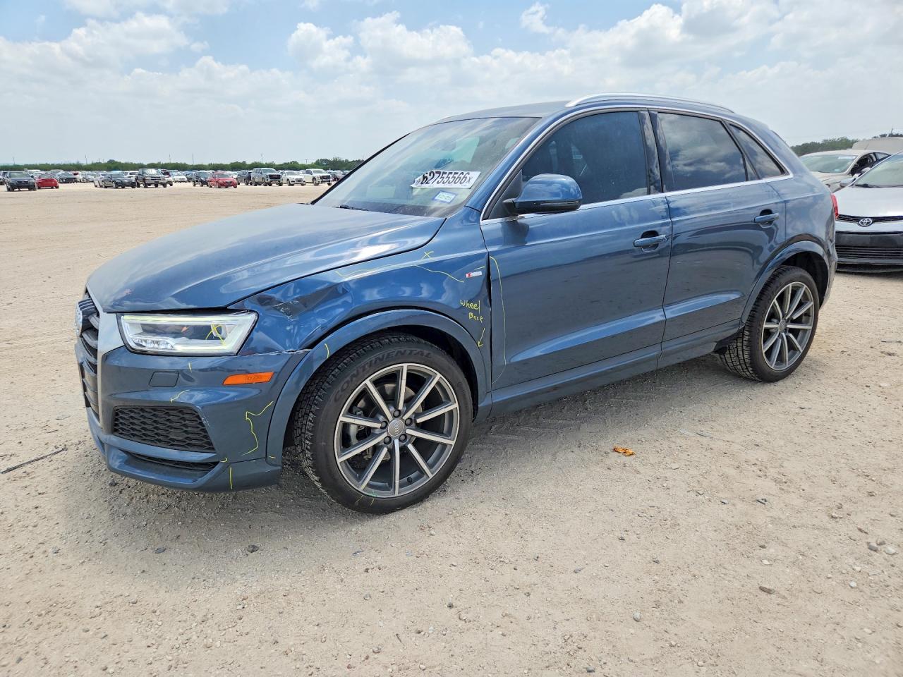 2018 Audi Q3 Premium Plus, VIN WA1HCCFS9JR023014 — Front end