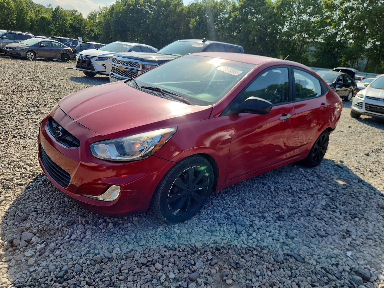 2012 Hyundai Accent GLS, VIN KMHCU4AE2CU241036 — Rear end