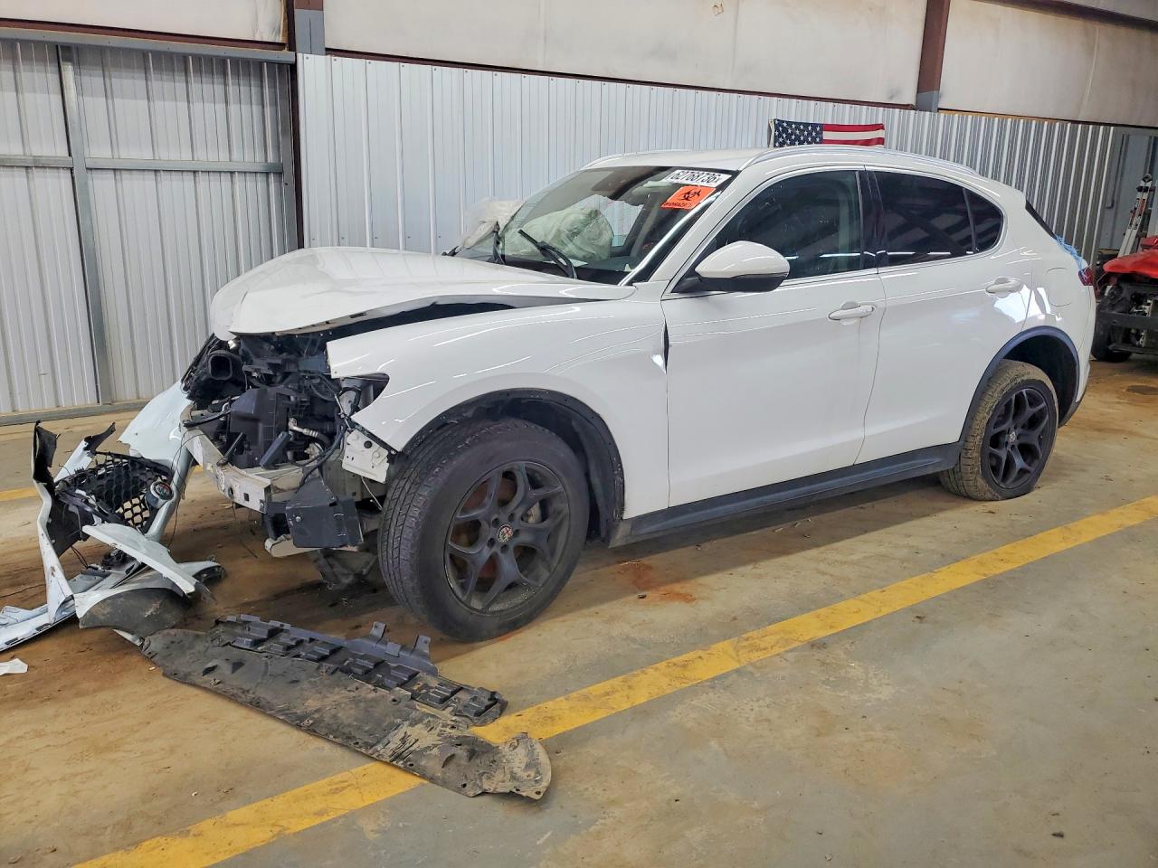 2019 Alfa Romeo Stelvio Sport, VIN ZASPAKAN3K7C30134 — Frame damage