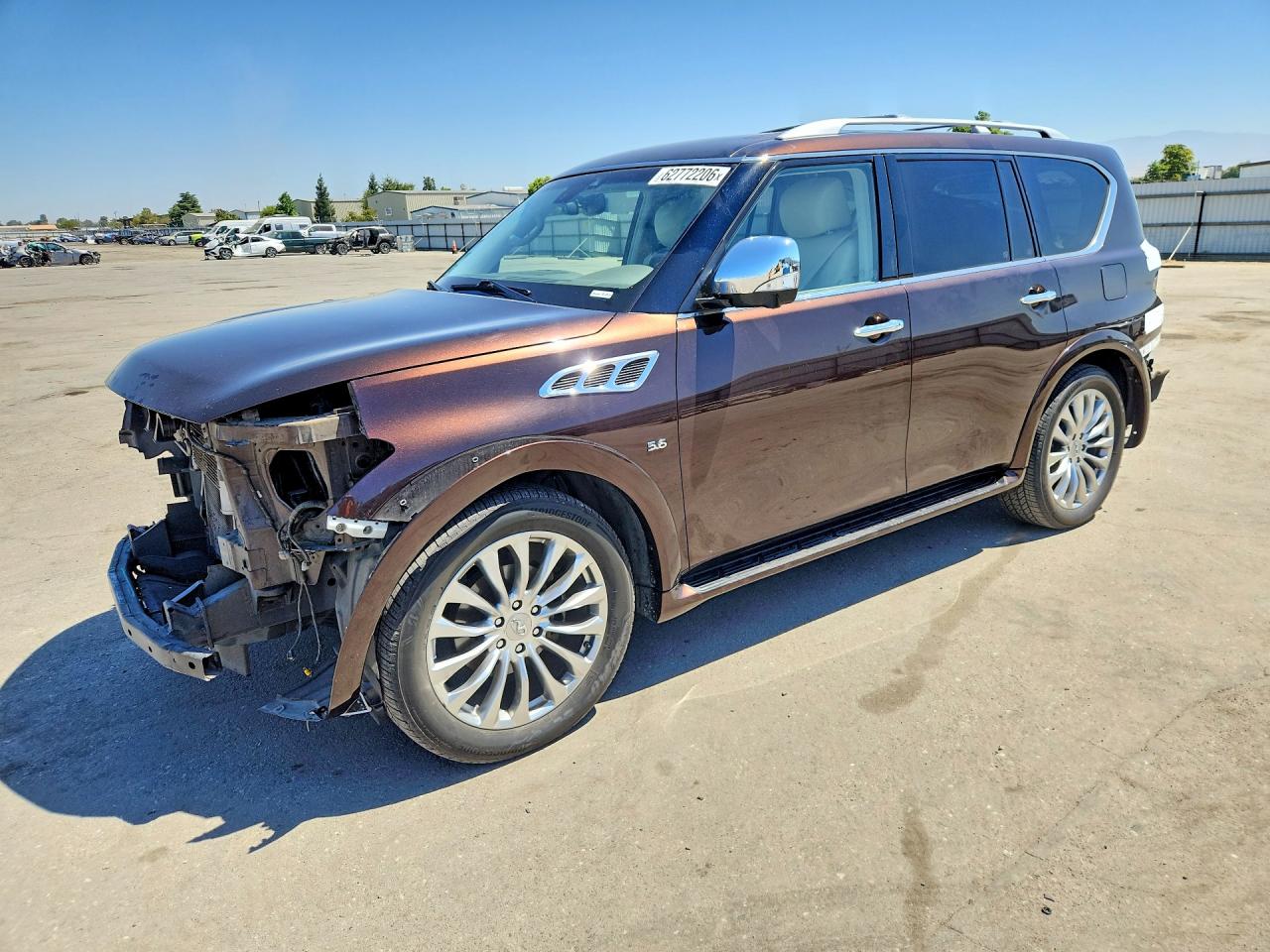 2017 Infiniti QX80, VIN JN8AZ2NC1H9430866 — Front end