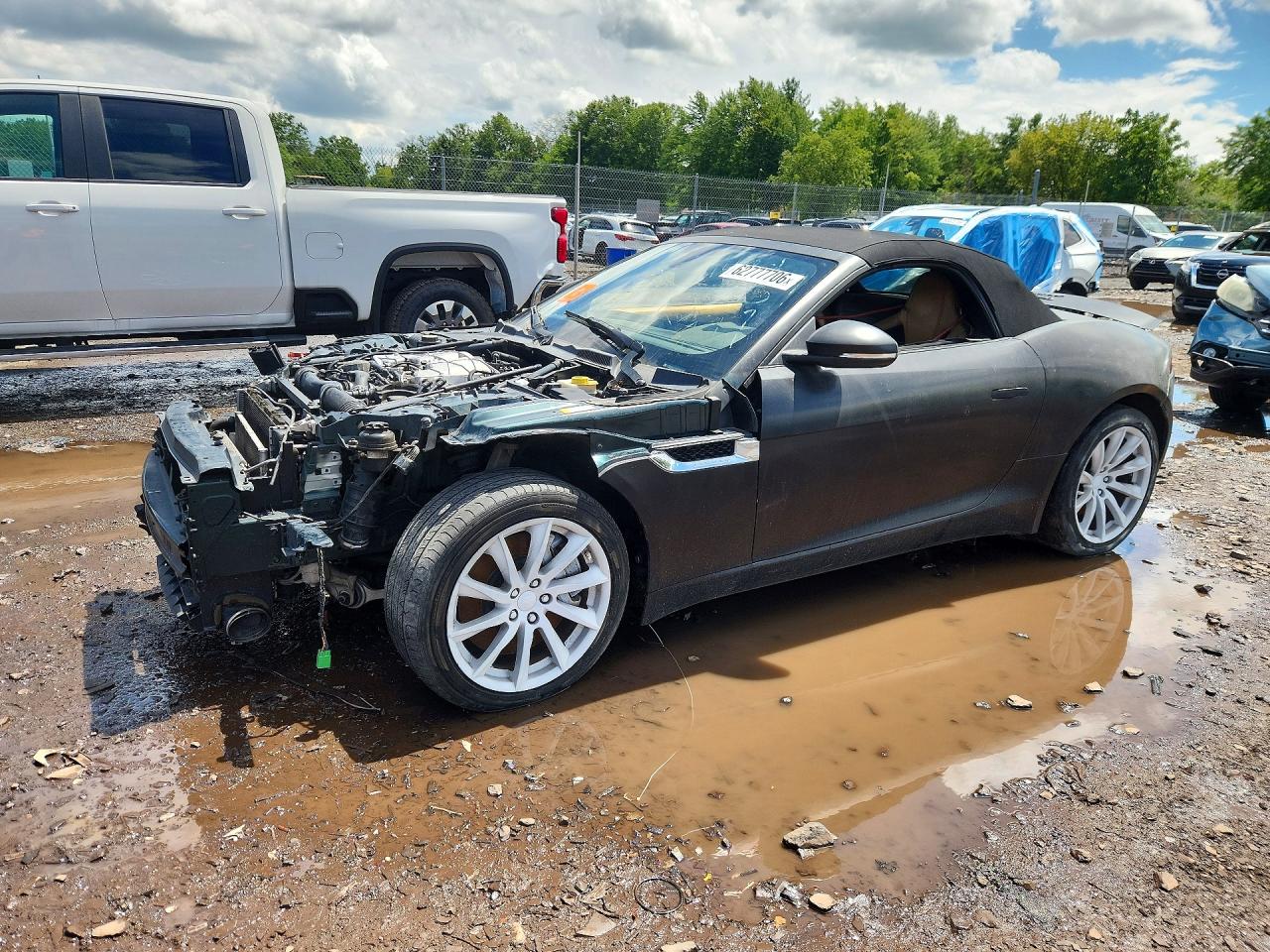 2014 Jaguar F-Type V6, VIN SAJWA6E77E8K04059 — Front end