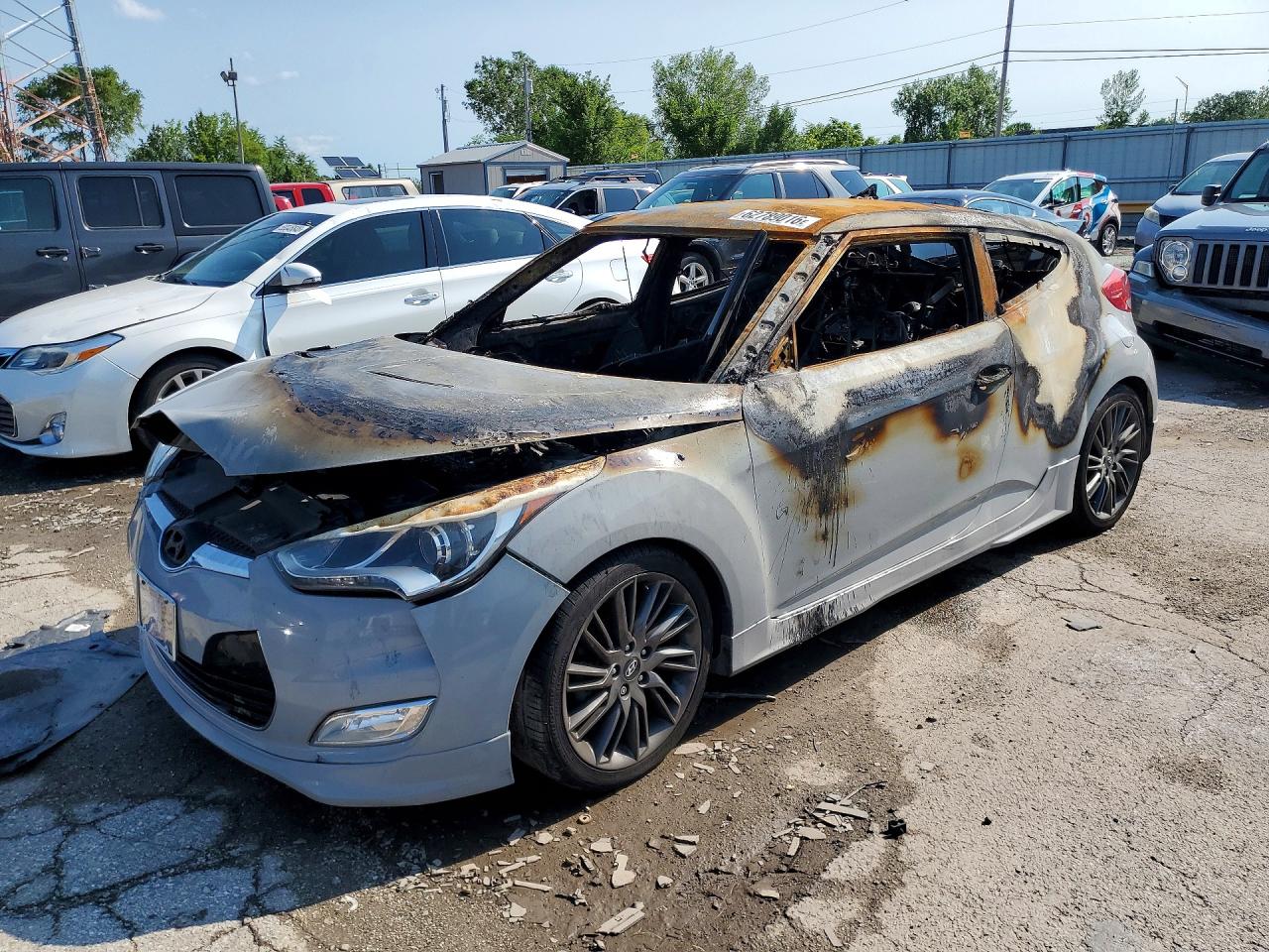 2013 Hyundai Veloster RE:MIX, VIN KMHTC6ADXDU128247 — Burn