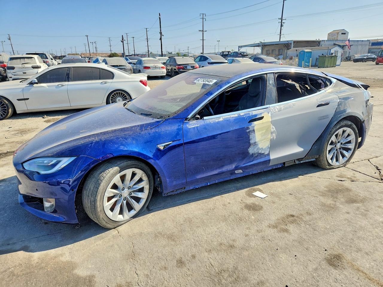 2020 Tesla Model S Long Range, VIN 5YJSA1E2XLF354135 — Stripped