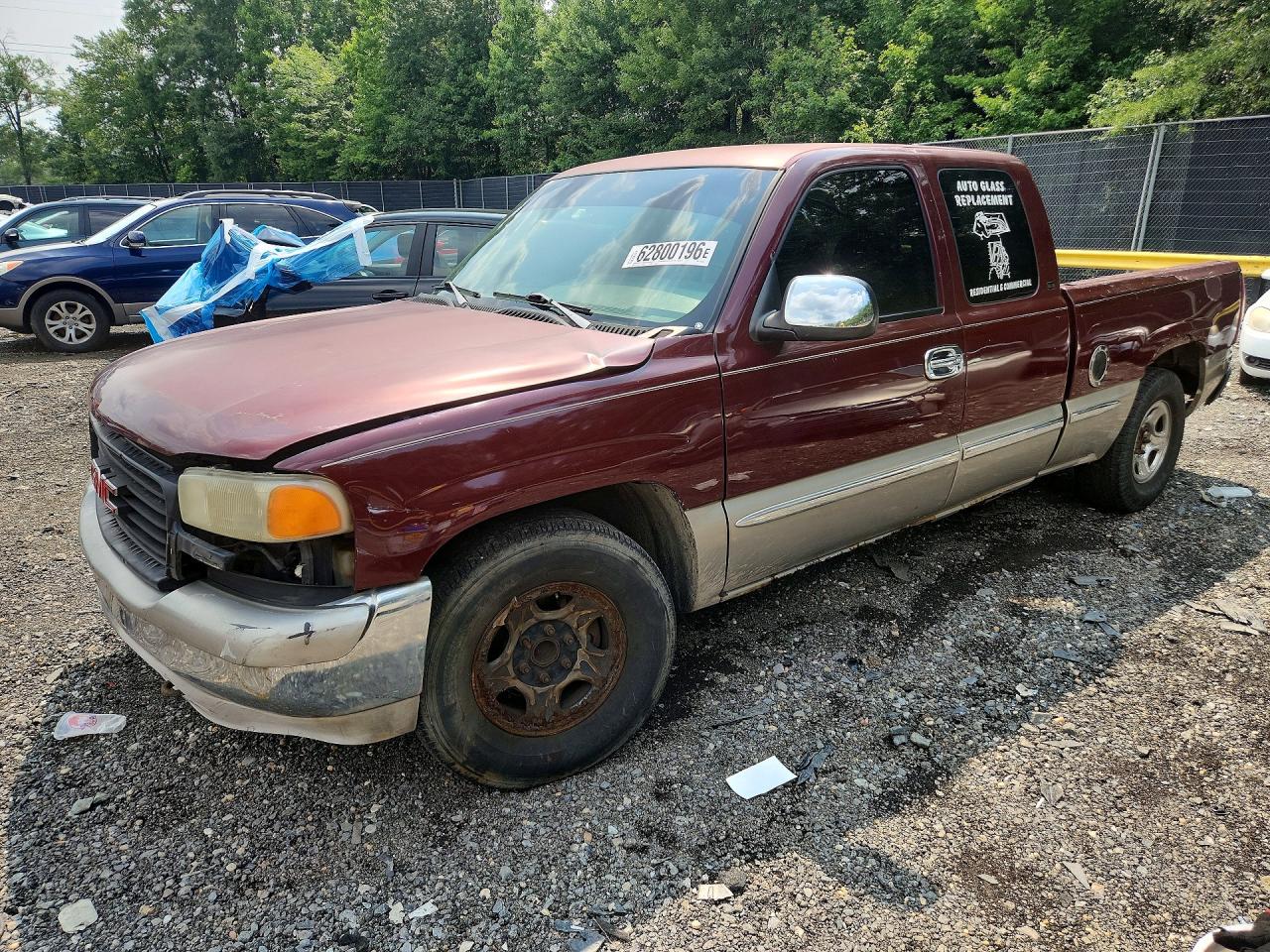 1999 GMC Sierra 1500 SLE, VIN 2GTEC19T7X1541898 — Rear end