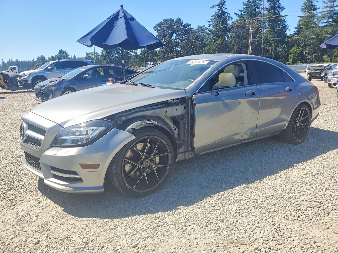 2013 Mercedes-Benz CLS 550, VIN WDDLJ9BB1DA058752 — Front end