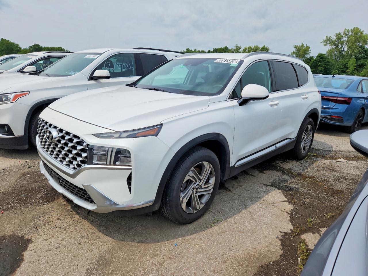 2021 Hyundai Santa Fe SEL, VIN 5NMS24AJ1MH364287 — Minor dents and scratches