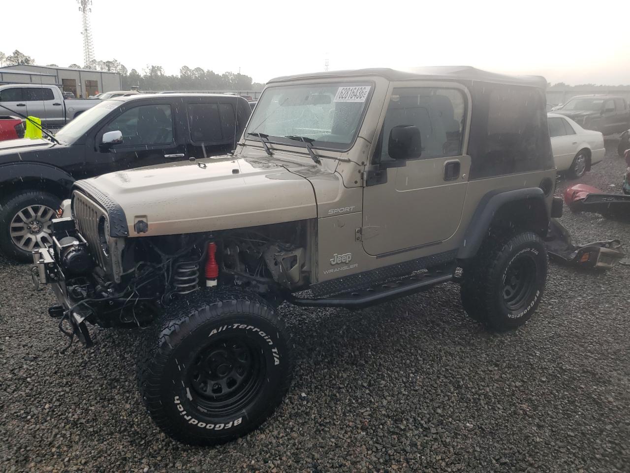 2003 Jeep Wrangler Sport, VIN 1J4FA49S63P361743 — Front end
