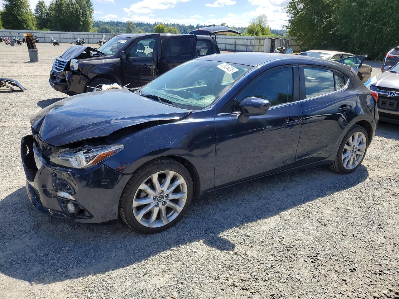 2014 Mazda 3 S Touring, VIN JM1BM1L36E1136692 — Front end