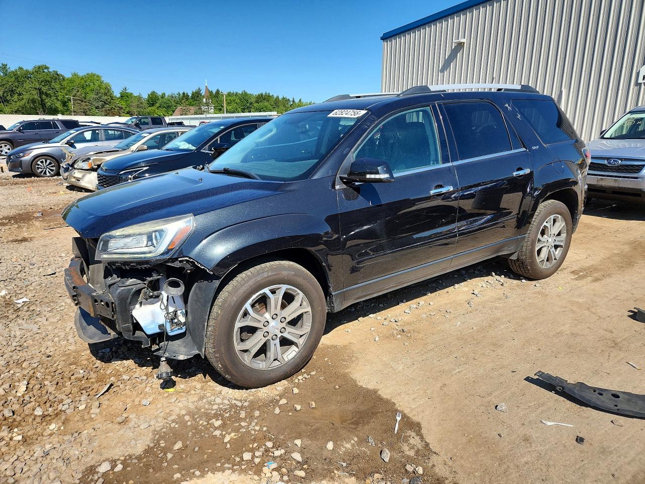 2015 GMC Acadia SLT, VIN 1GKKVRKD8FJ283737 — Front end