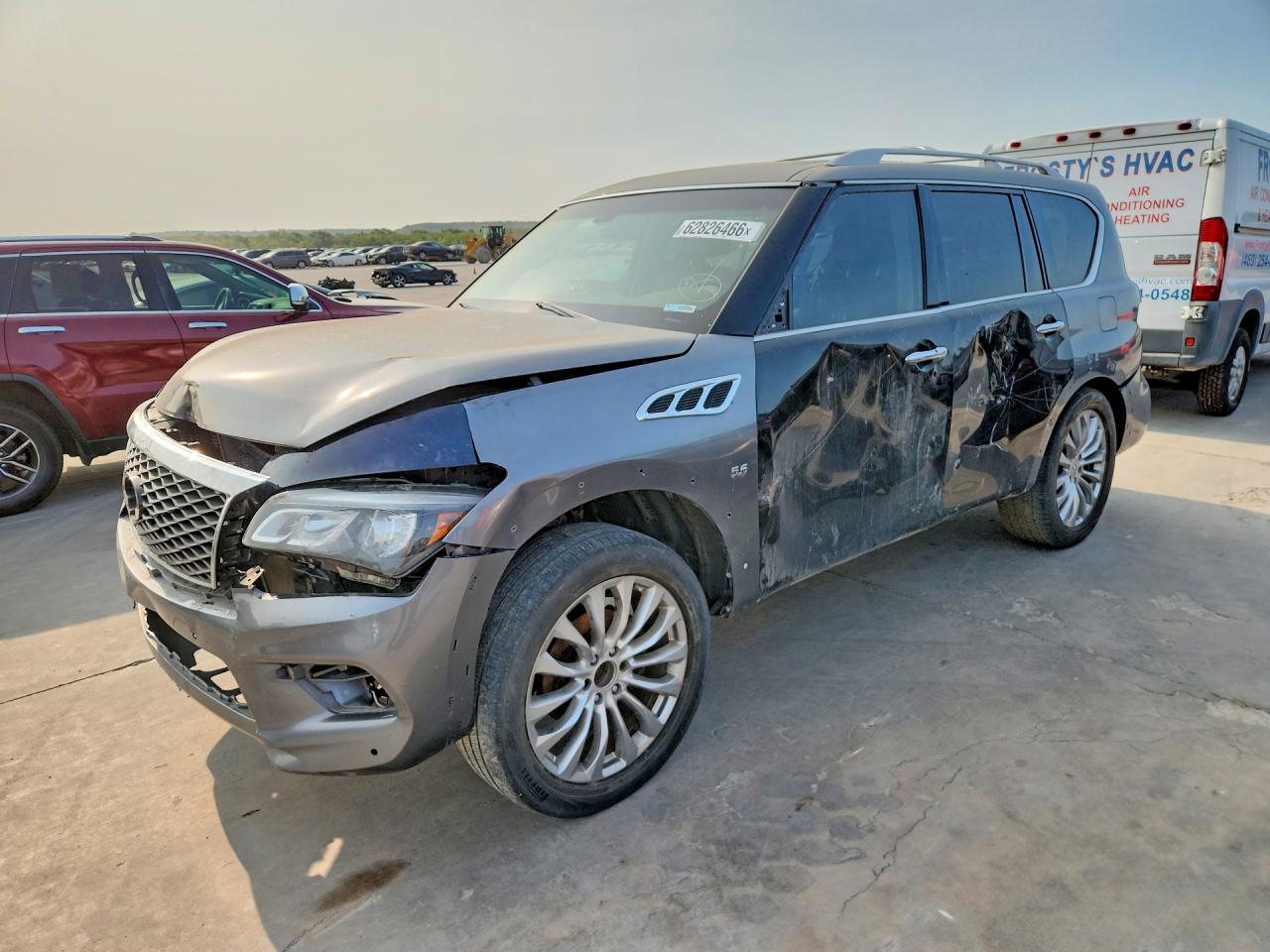 2015 Infiniti QX80, VIN JN8AZ2NCXF9371832 — Side