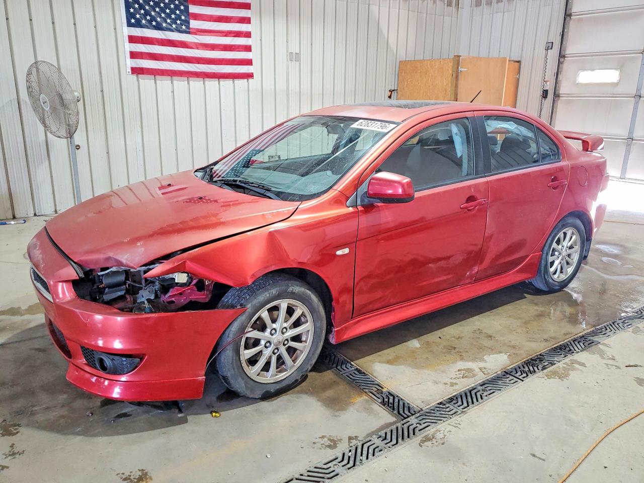 2010 Mitsubishi Lancer ES, VIN JA32U2FU9AU014507 — Front end