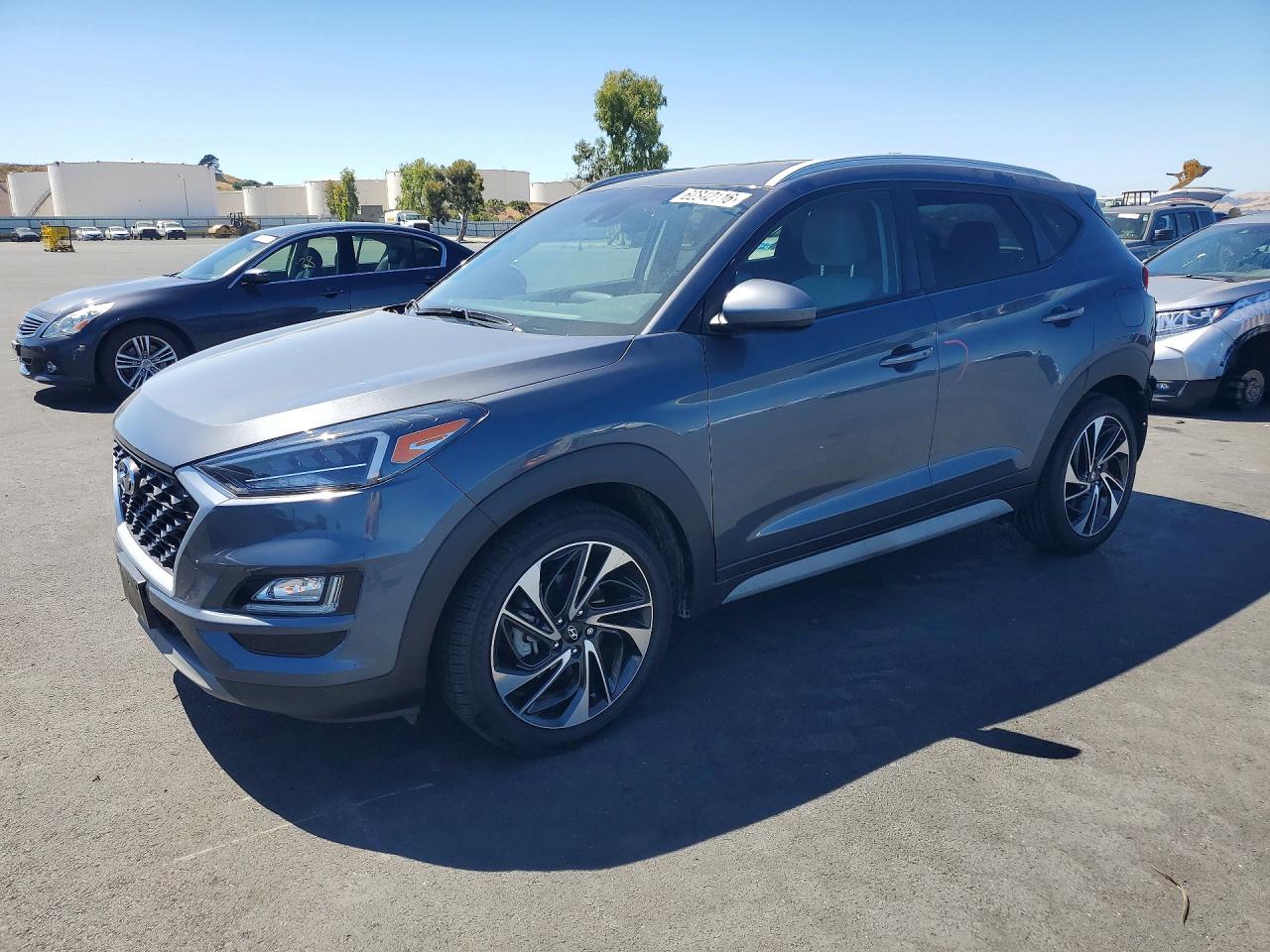 2019 Hyundai Tucson SEL, VIN KM8J33AL6KU041147 — Rear end