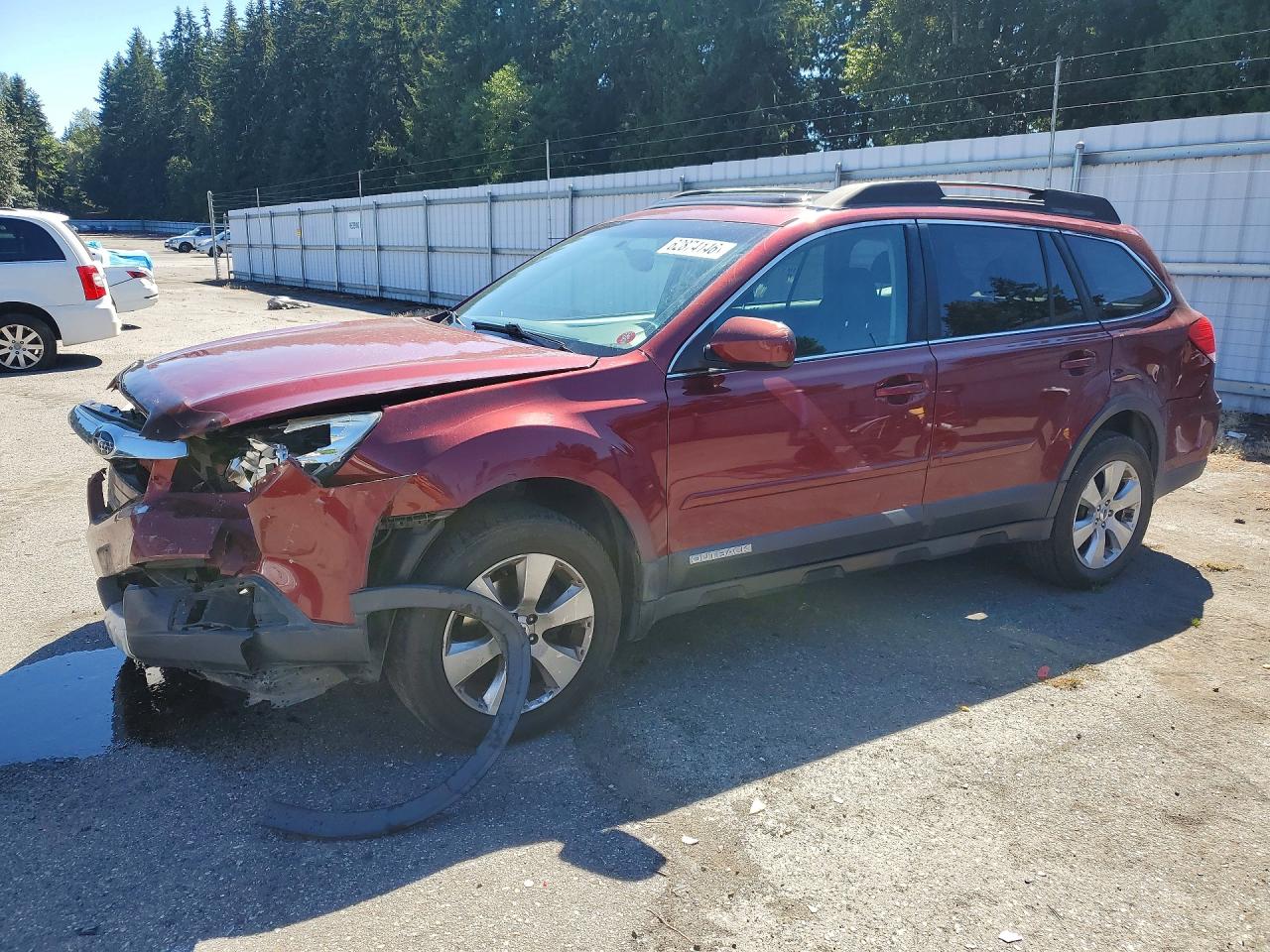 2012 Subaru Outback Limited, VIN 4S4BRBKC7C3202625 — Front end