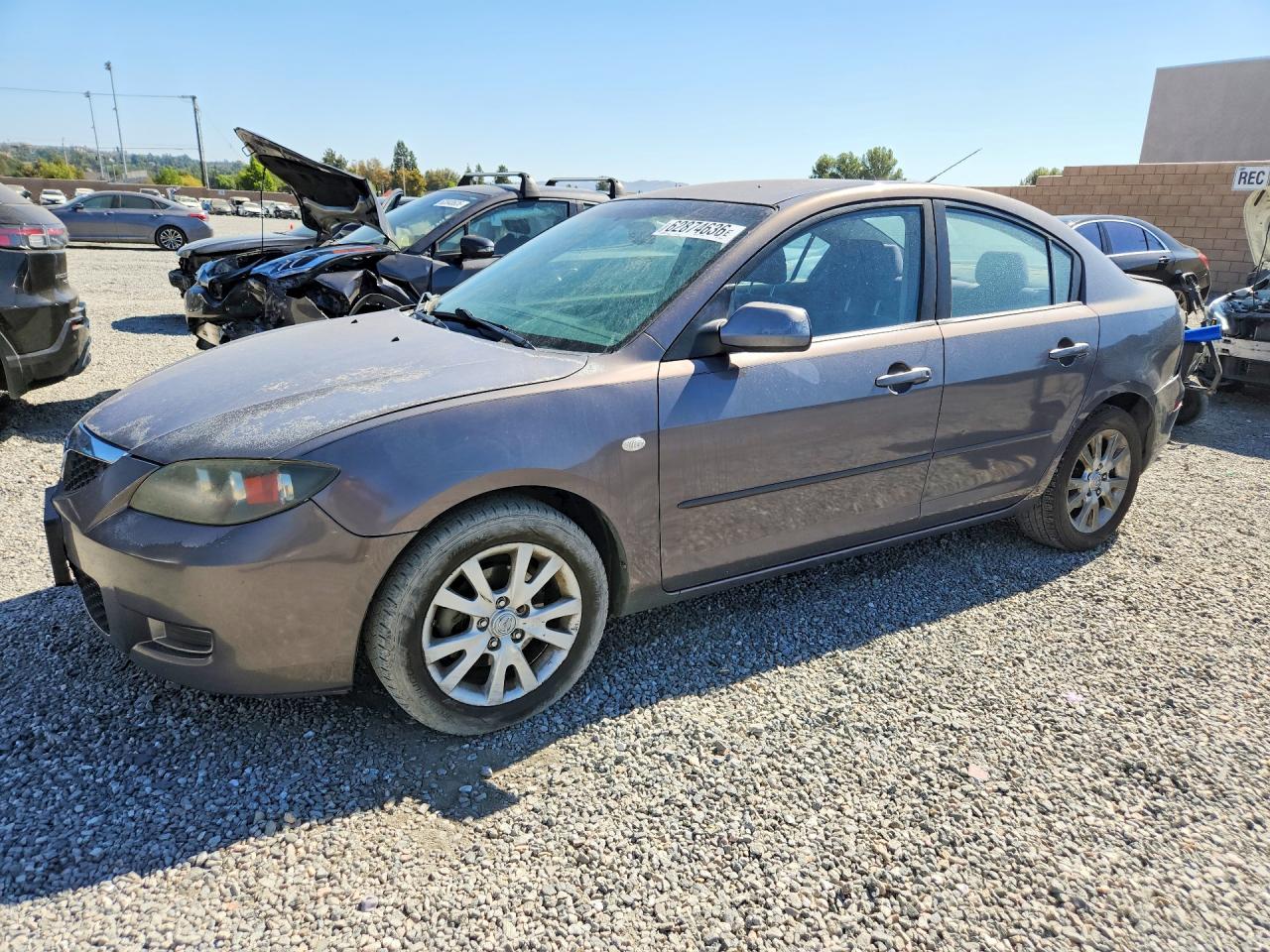 2007 Mazda 3 i Touring, VIN JM1BK12F071763618 — Rear end